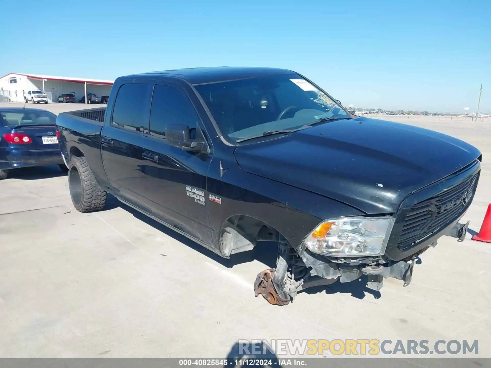 1 Photograph of a damaged car 1C6RR6TT0KS572044 RAM 1500 CLASSIC 2019