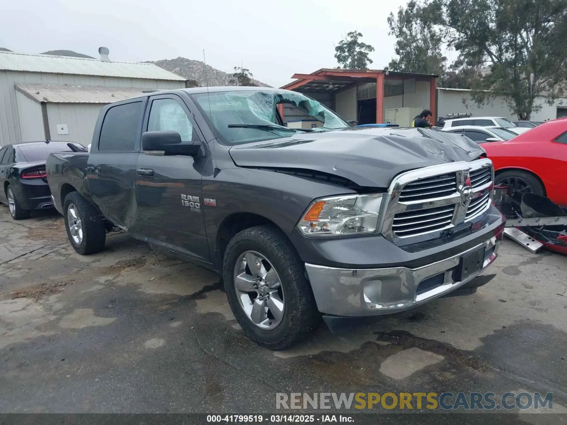 1 Photograph of a damaged car 1C6RR6TT5KS512552 RAM 1500 CLASSIC 2019