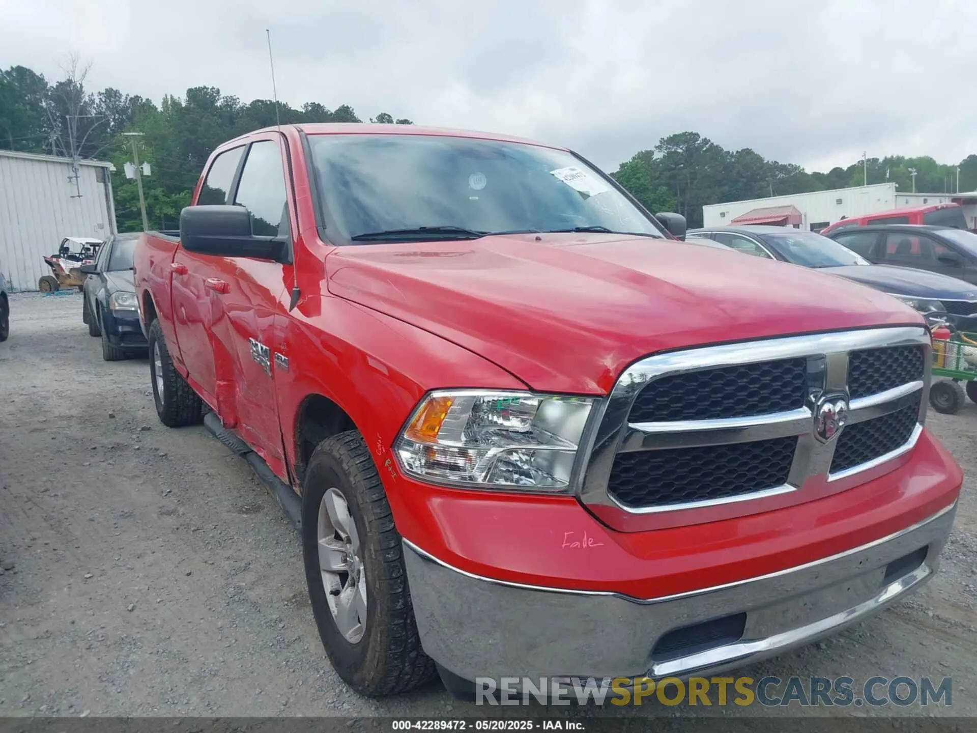 1 Photograph of a damaged car 1C6RR6TT6KS693726 RAM 1500 CLASSIC 2019