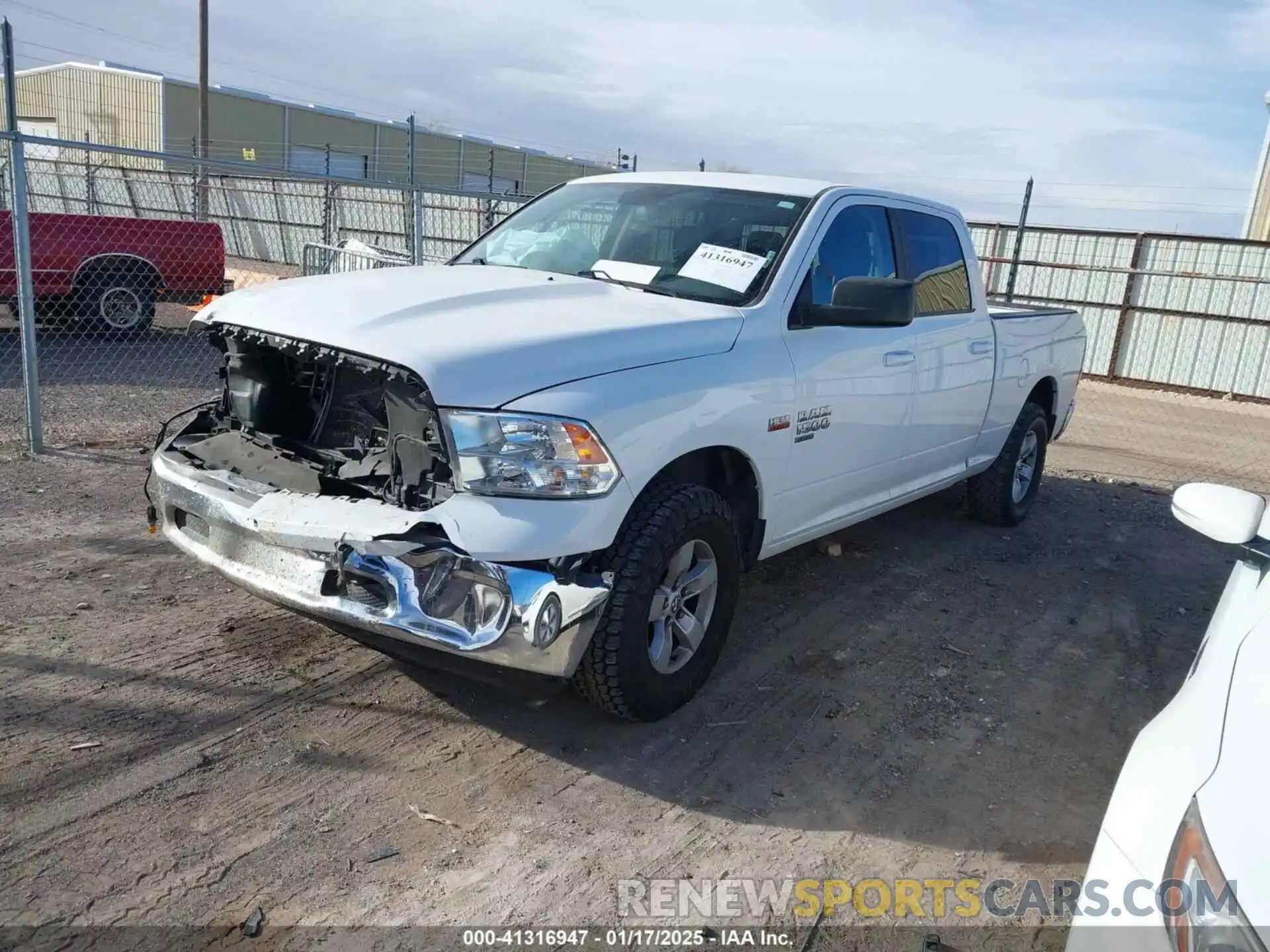 2 Photograph of a damaged car 1C6RR6TT7KS706841 RAM 1500 CLASSIC 2019