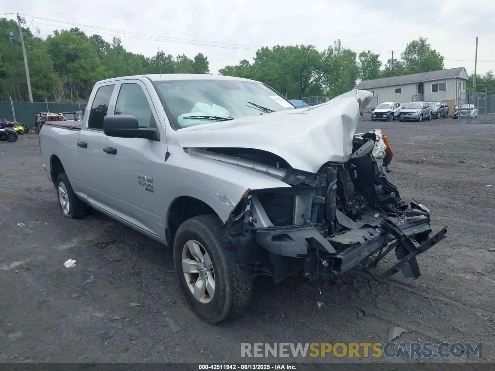 1 Photograph of a damaged car 1C6RR7FG0KS506159 RAM 1500 CLASSIC 2019