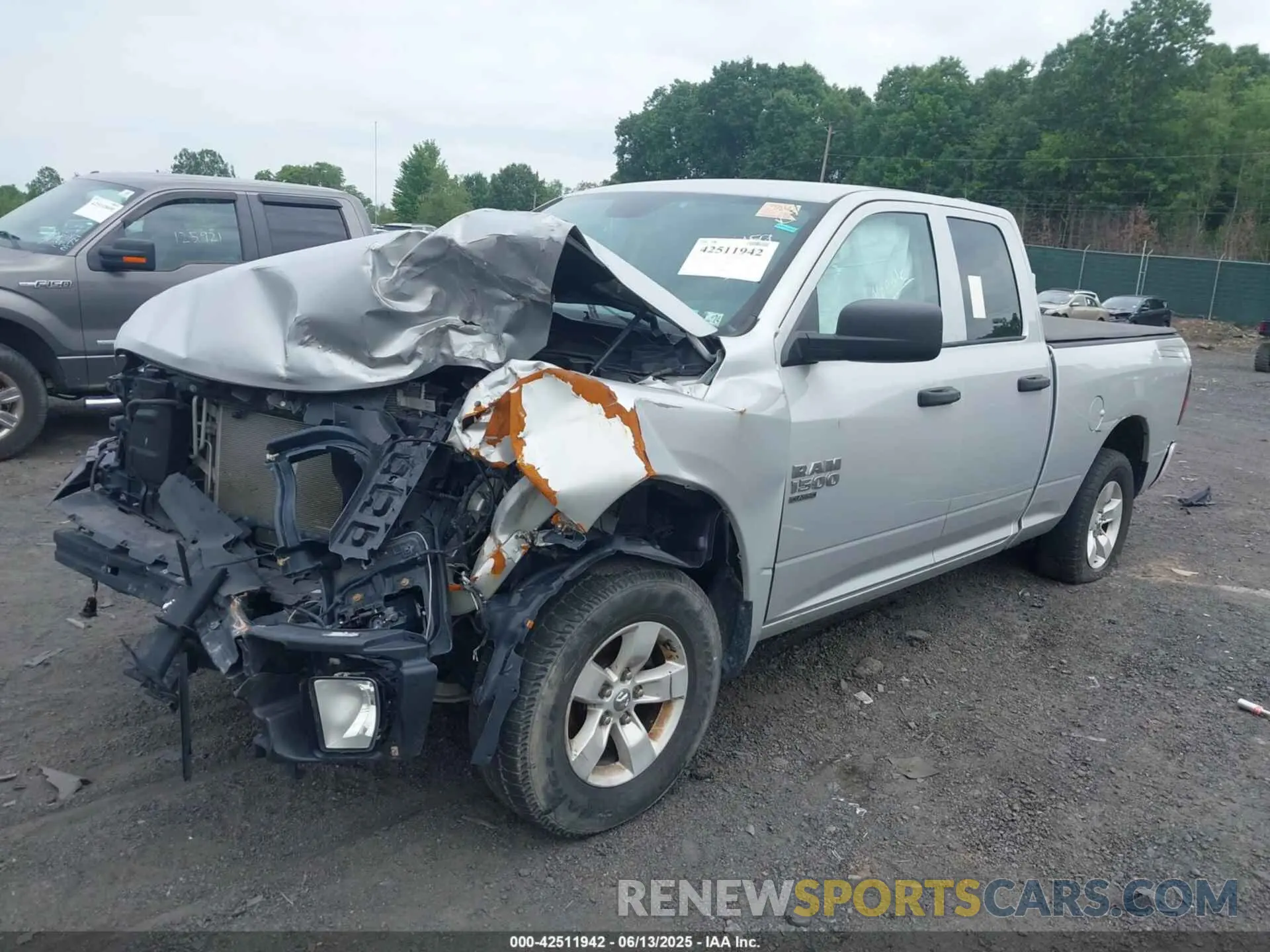 2 Photograph of a damaged car 1C6RR7FG0KS506159 RAM 1500 CLASSIC 2019