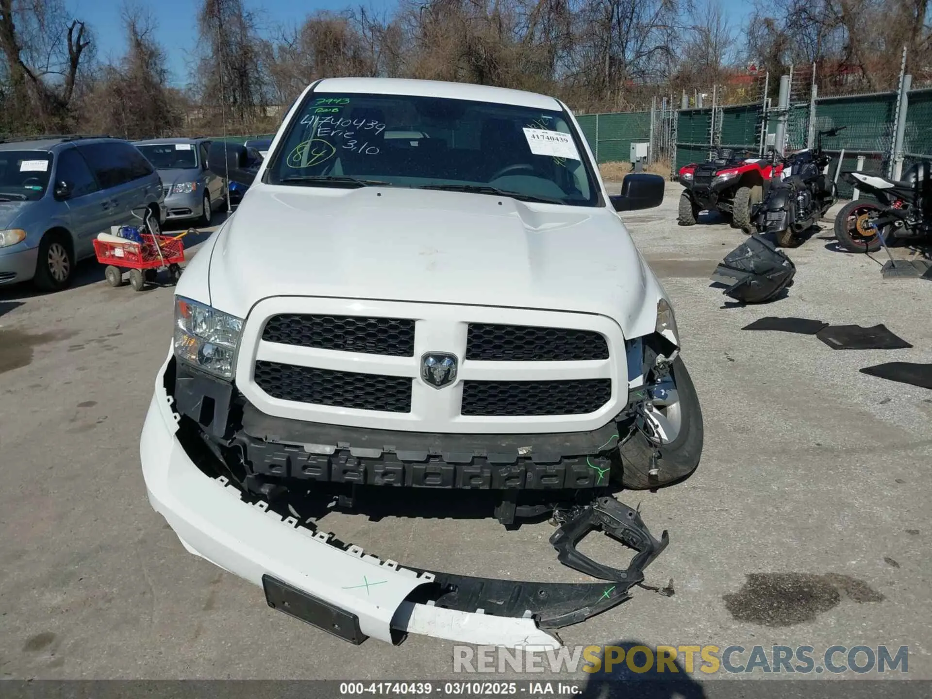 13 Photograph of a damaged car 1C6RR7FG0KS532230 RAM 1500 CLASSIC 2019