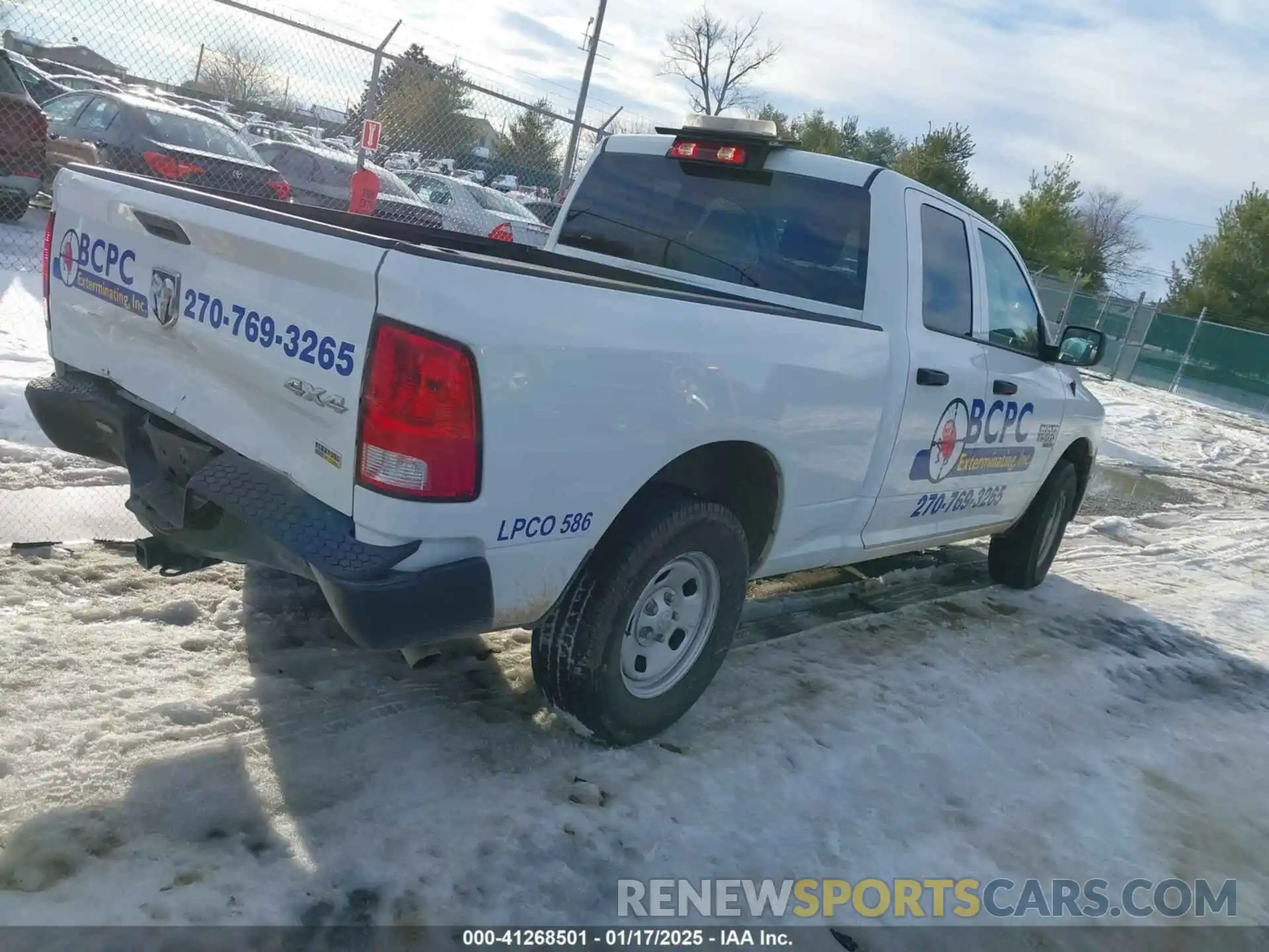 4 Photograph of a damaged car 1C6RR7FG6KS708844 RAM 1500 CLASSIC 2019