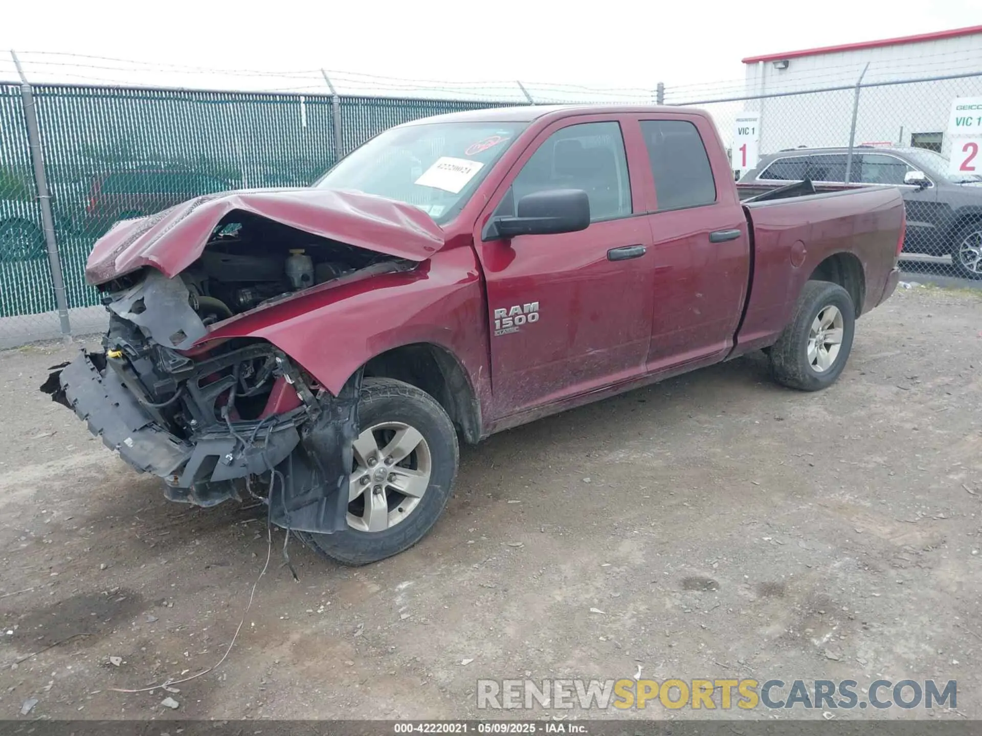 2 Photograph of a damaged car 1C6RR7FG7KS501699 RAM 1500 CLASSIC 2019