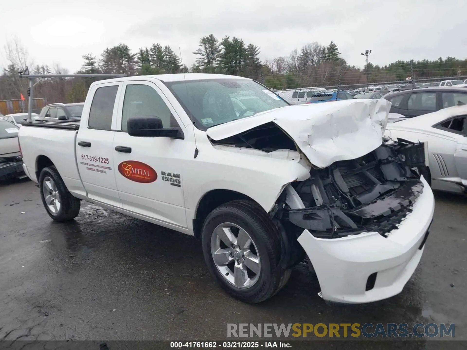 1 Photograph of a damaged car 1C6RR7FG9KS646937 RAM 1500 CLASSIC 2019