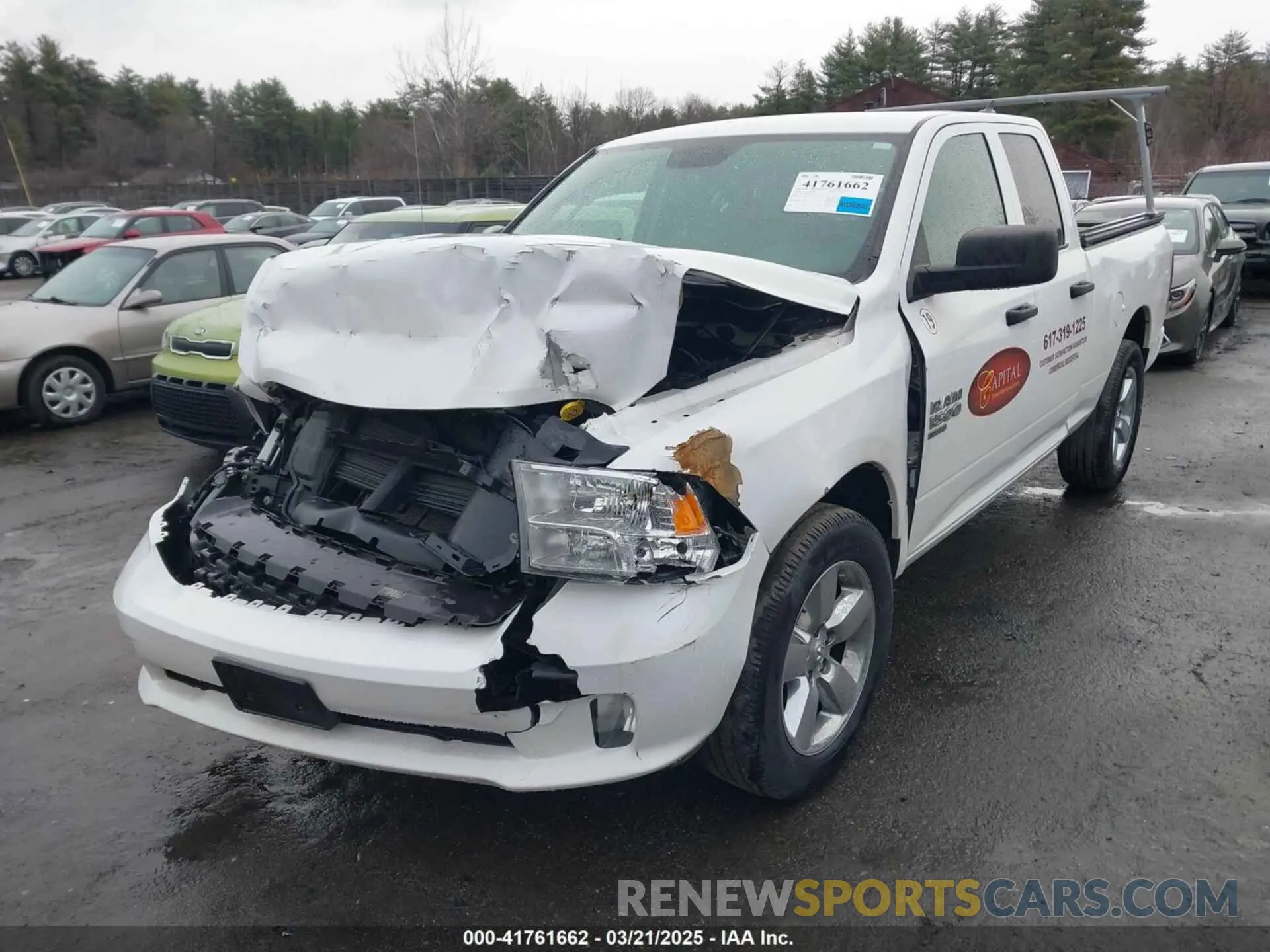 2 Photograph of a damaged car 1C6RR7FG9KS646937 RAM 1500 CLASSIC 2019