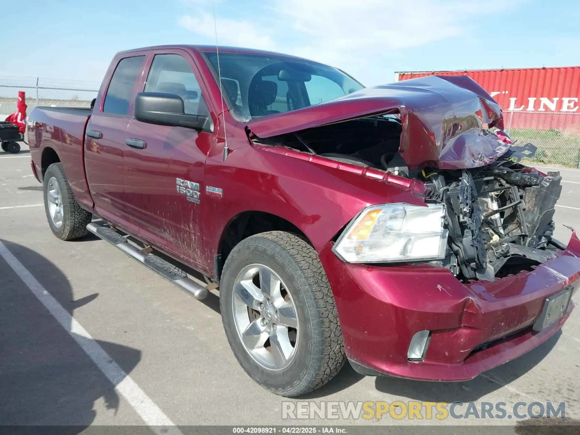 1 Photograph of a damaged car 1C6RR7FT9KS665856 RAM 1500 CLASSIC 2019