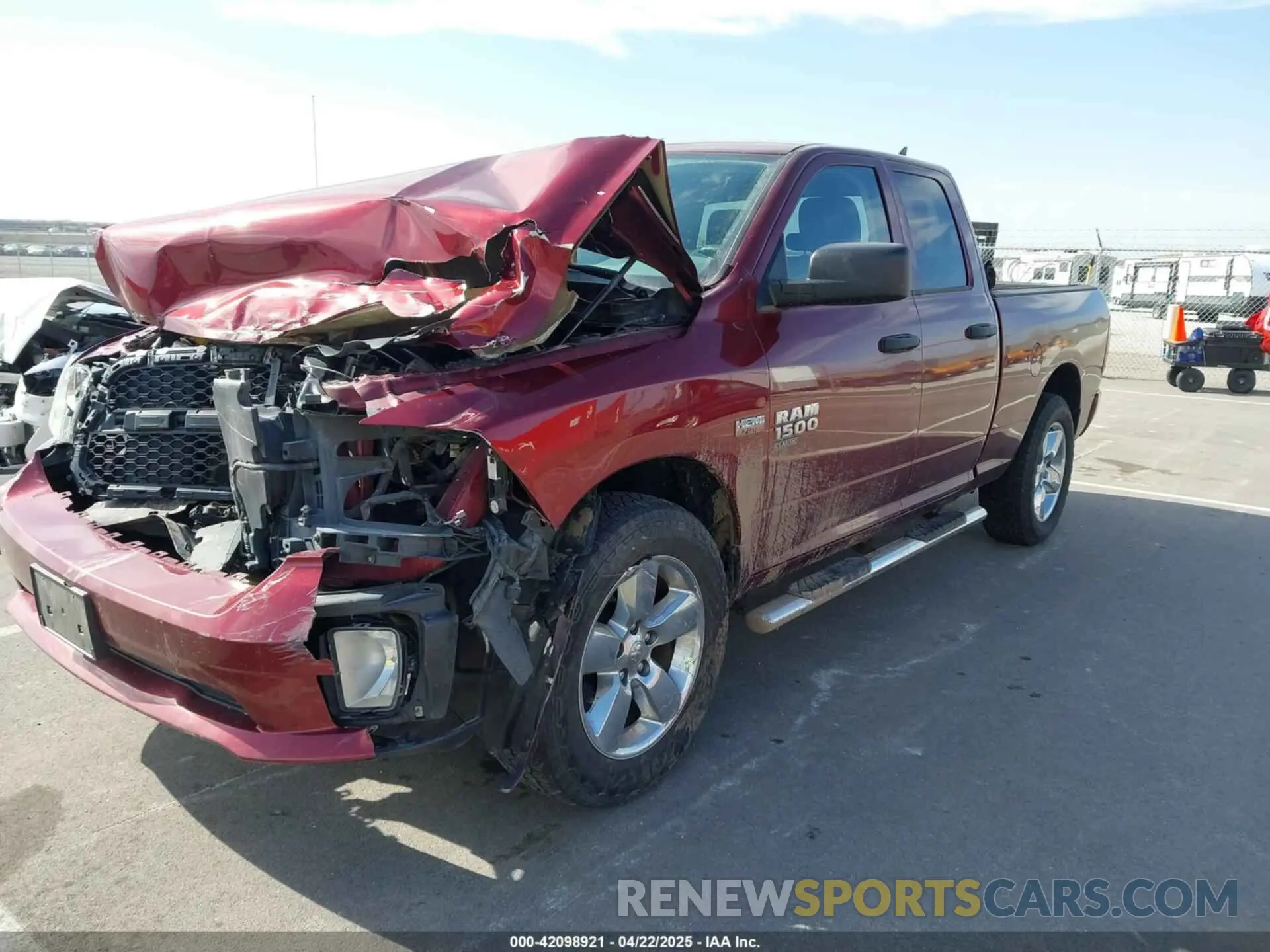 2 Photograph of a damaged car 1C6RR7FT9KS665856 RAM 1500 CLASSIC 2019
