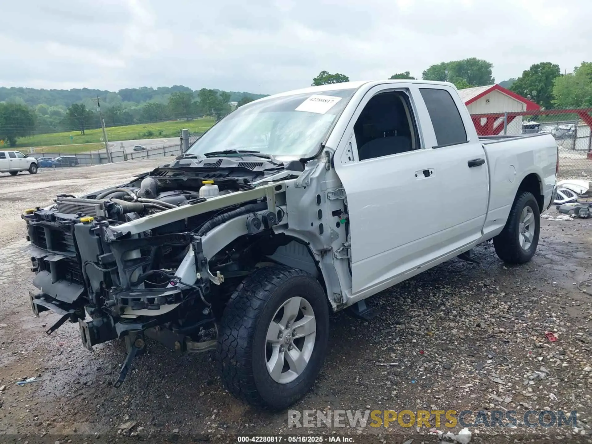 2 Photograph of a damaged car 1C6RR7FTXKS710996 RAM 1500 CLASSIC 2019
