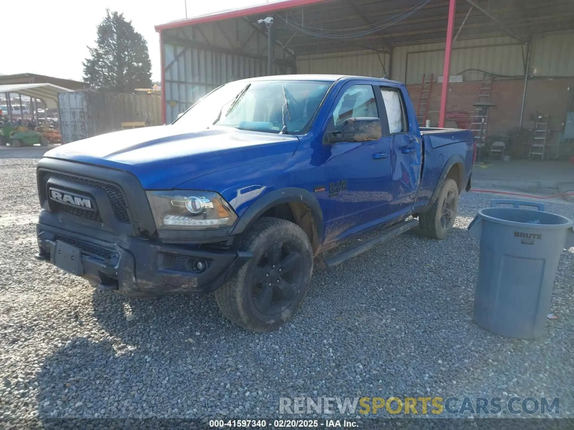 2 Photograph of a damaged car 1C6RR7GT7KS648424 RAM 1500 CLASSIC 2019