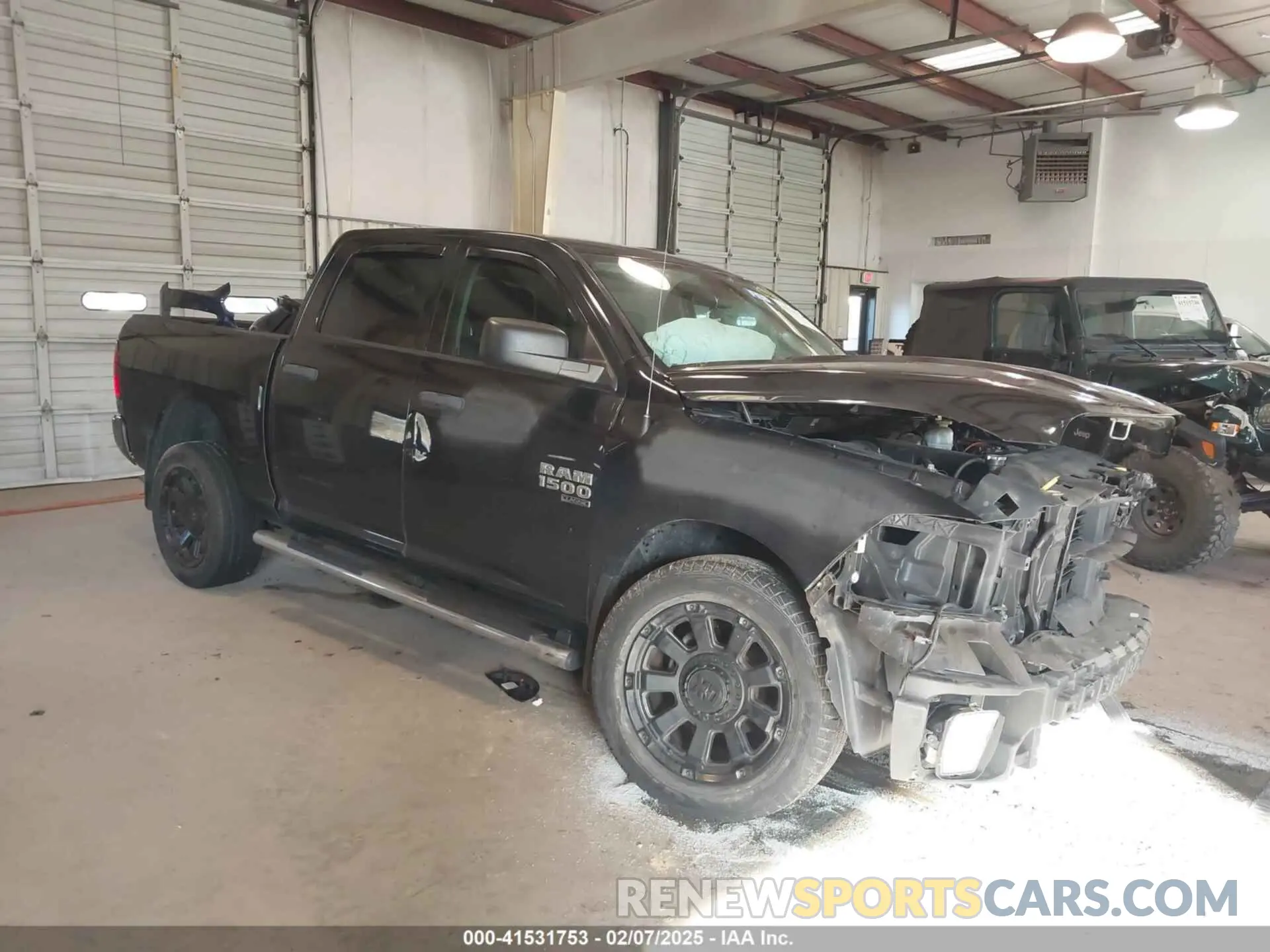 1 Photograph of a damaged car 1C6RR7KG3KS534804 RAM 1500 CLASSIC 2019