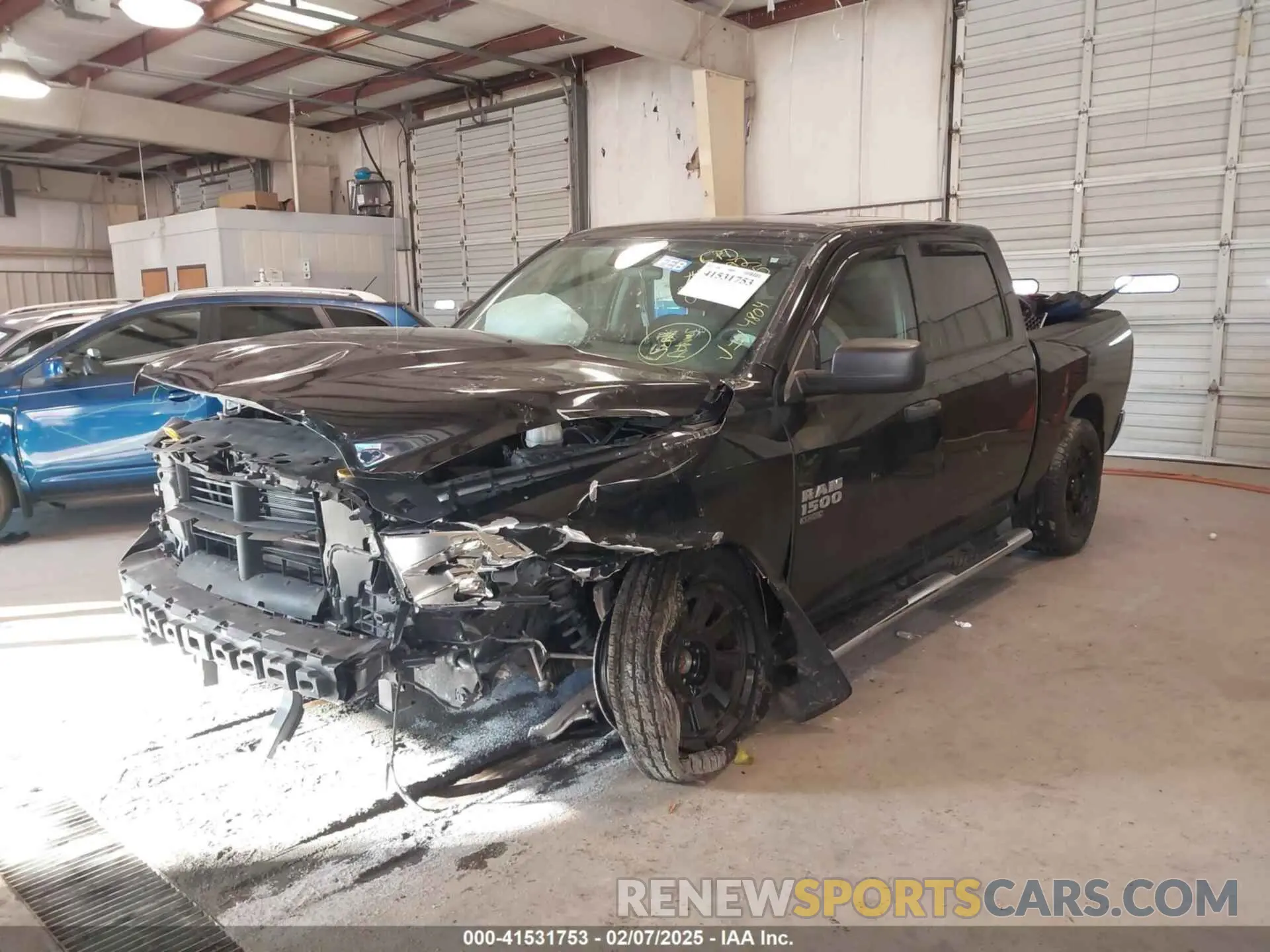 2 Photograph of a damaged car 1C6RR7KG3KS534804 RAM 1500 CLASSIC 2019