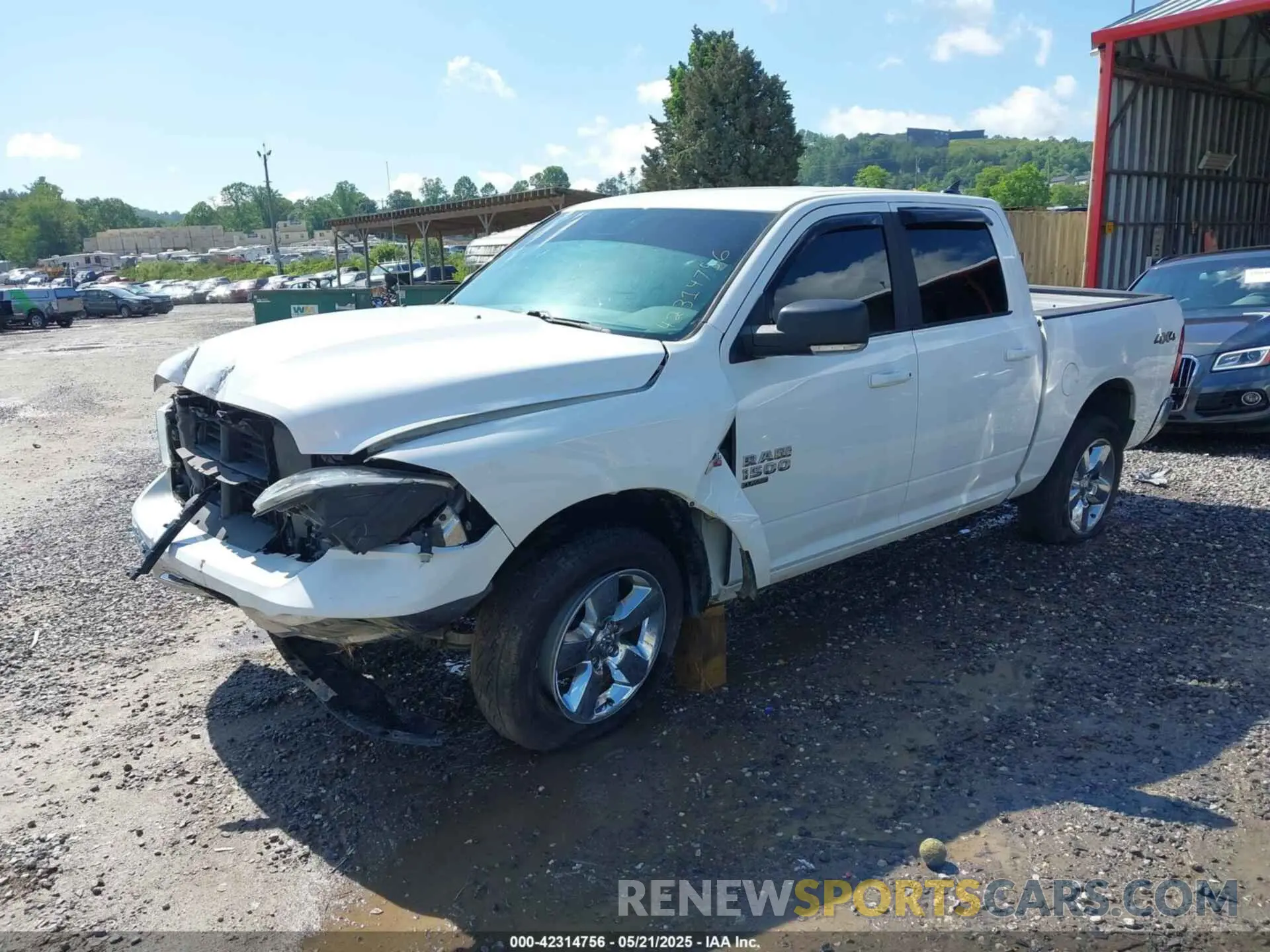 2 Photograph of a damaged car 1C6RR7LT1KS568932 RAM 1500 CLASSIC 2019