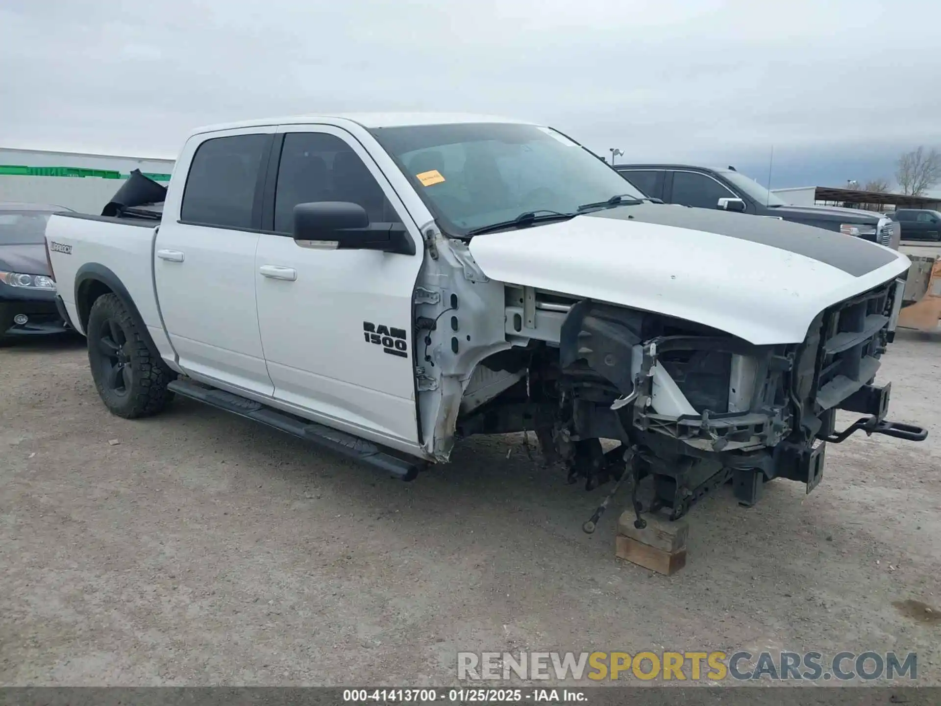 1 Photograph of a damaged car 1C6RR7LT1KS715220 RAM 1500 CLASSIC 2019