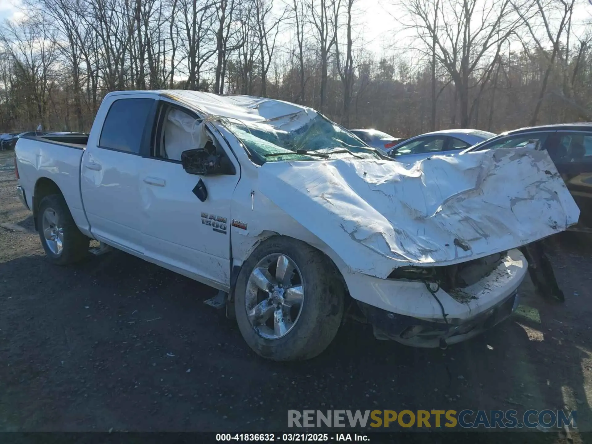 1 Photograph of a damaged car 1C6RR7LT2KS558085 RAM 1500 CLASSIC 2019