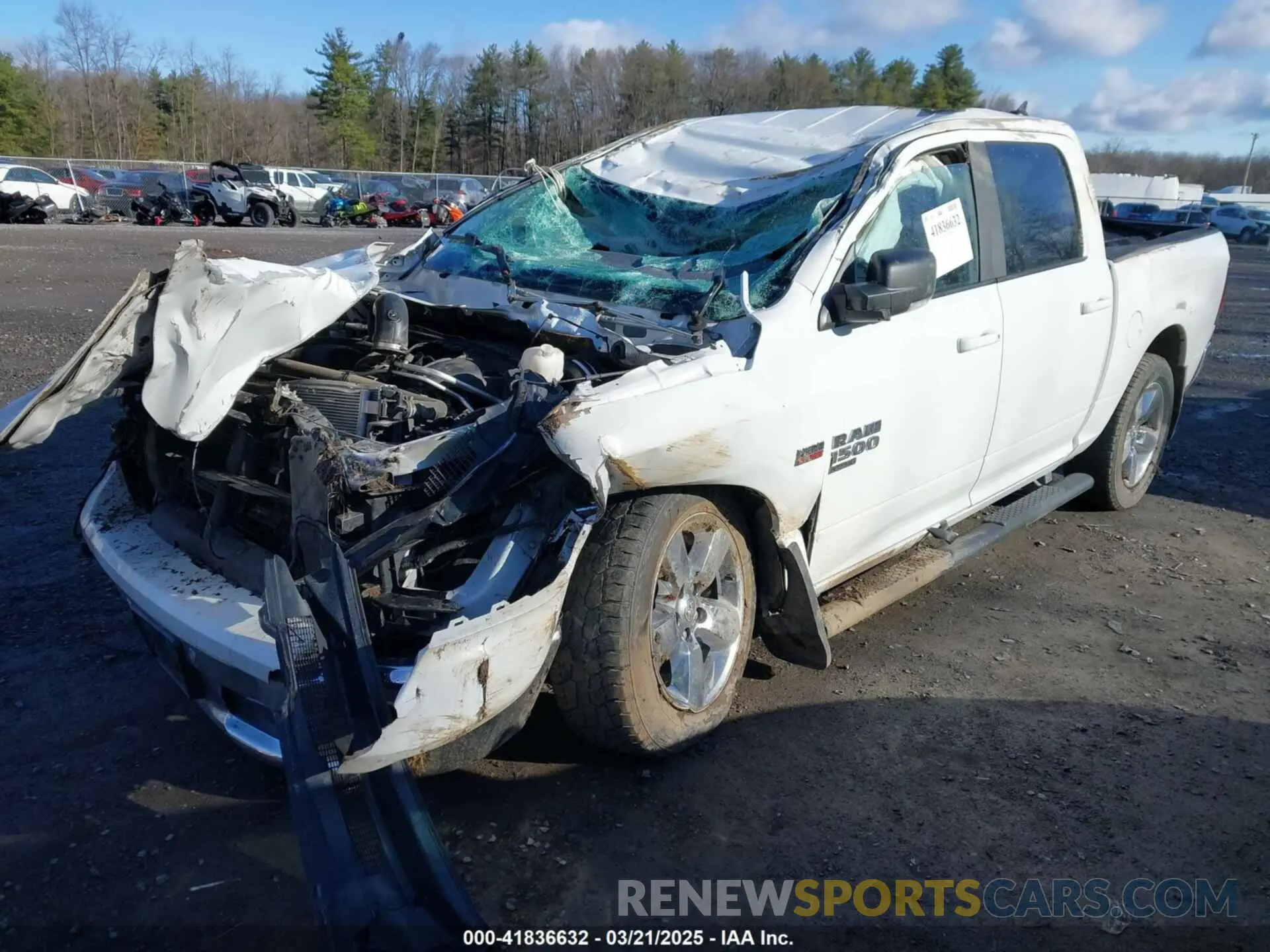2 Photograph of a damaged car 1C6RR7LT2KS558085 RAM 1500 CLASSIC 2019
