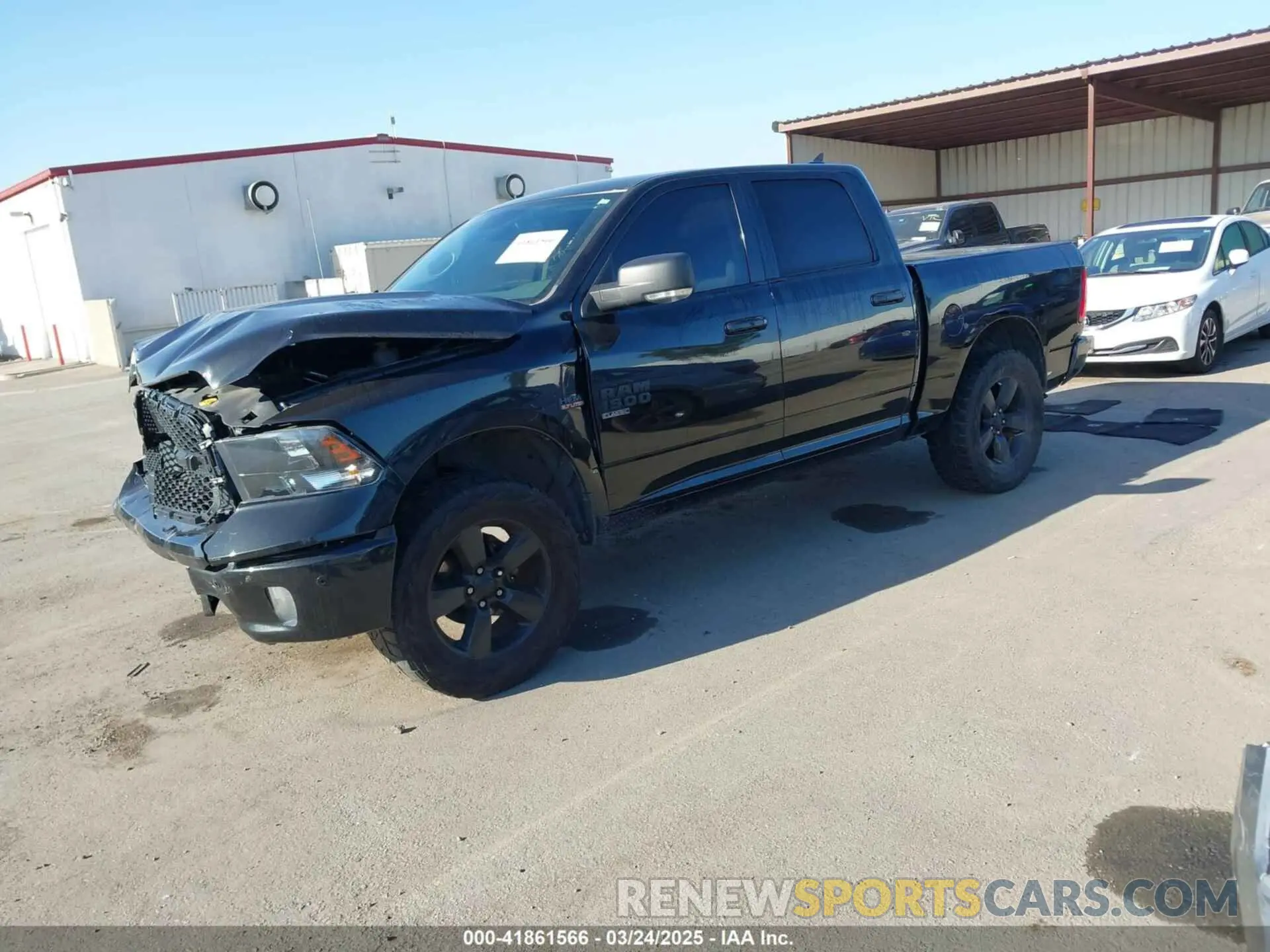 2 Photograph of a damaged car 1C6RR7LT3KS534975 RAM 1500 CLASSIC 2019