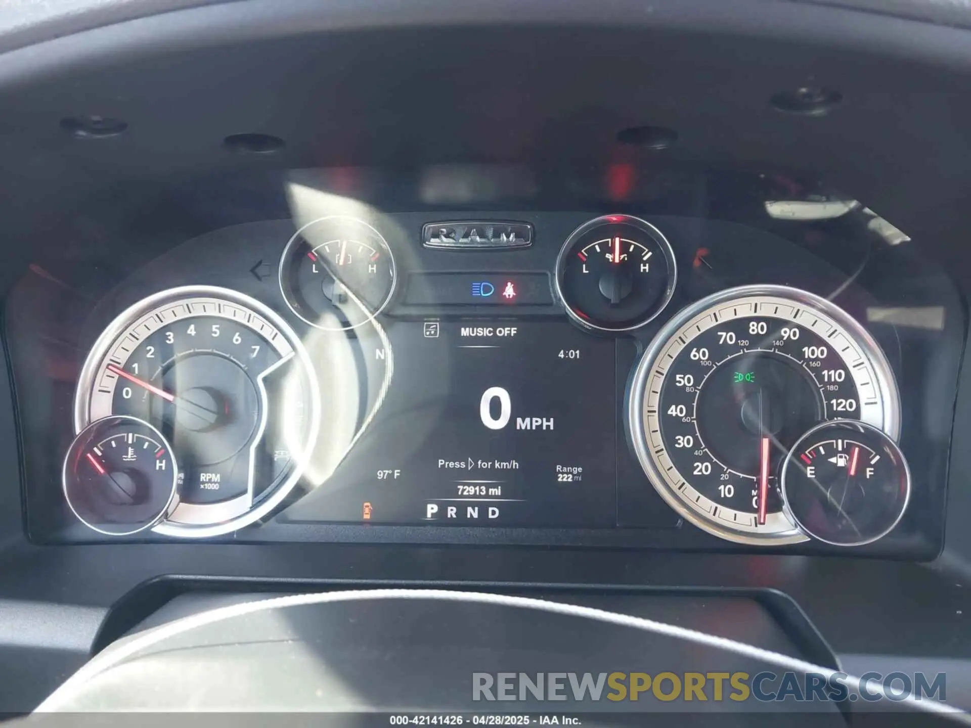 7 Photograph of a damaged car 1C6RR7LT3KS600134 RAM 1500 CLASSIC 2019
