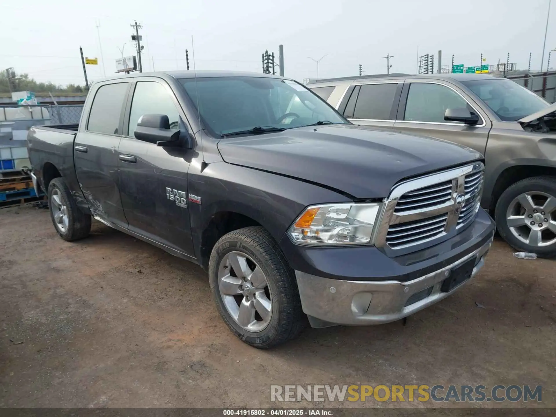 1 Photograph of a damaged car 1C6RR7LT5KS533875 RAM 1500 CLASSIC 2019