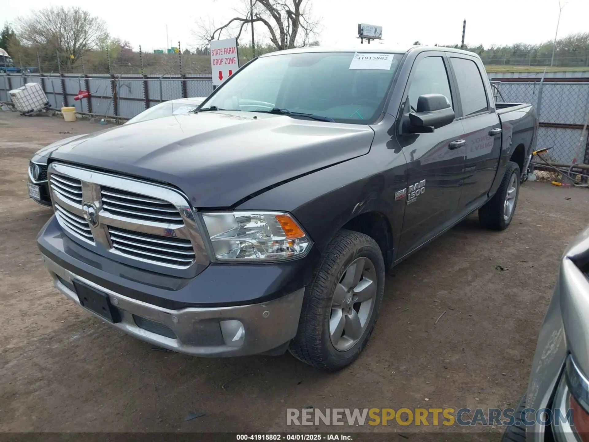 2 Photograph of a damaged car 1C6RR7LT5KS533875 RAM 1500 CLASSIC 2019