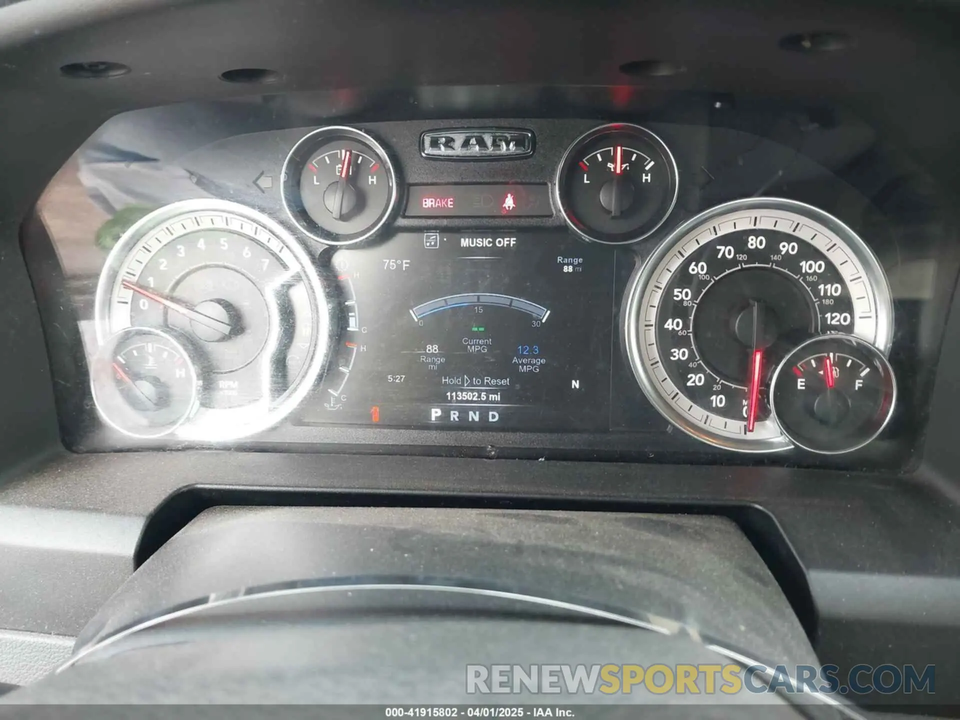 7 Photograph of a damaged car 1C6RR7LT5KS533875 RAM 1500 CLASSIC 2019
