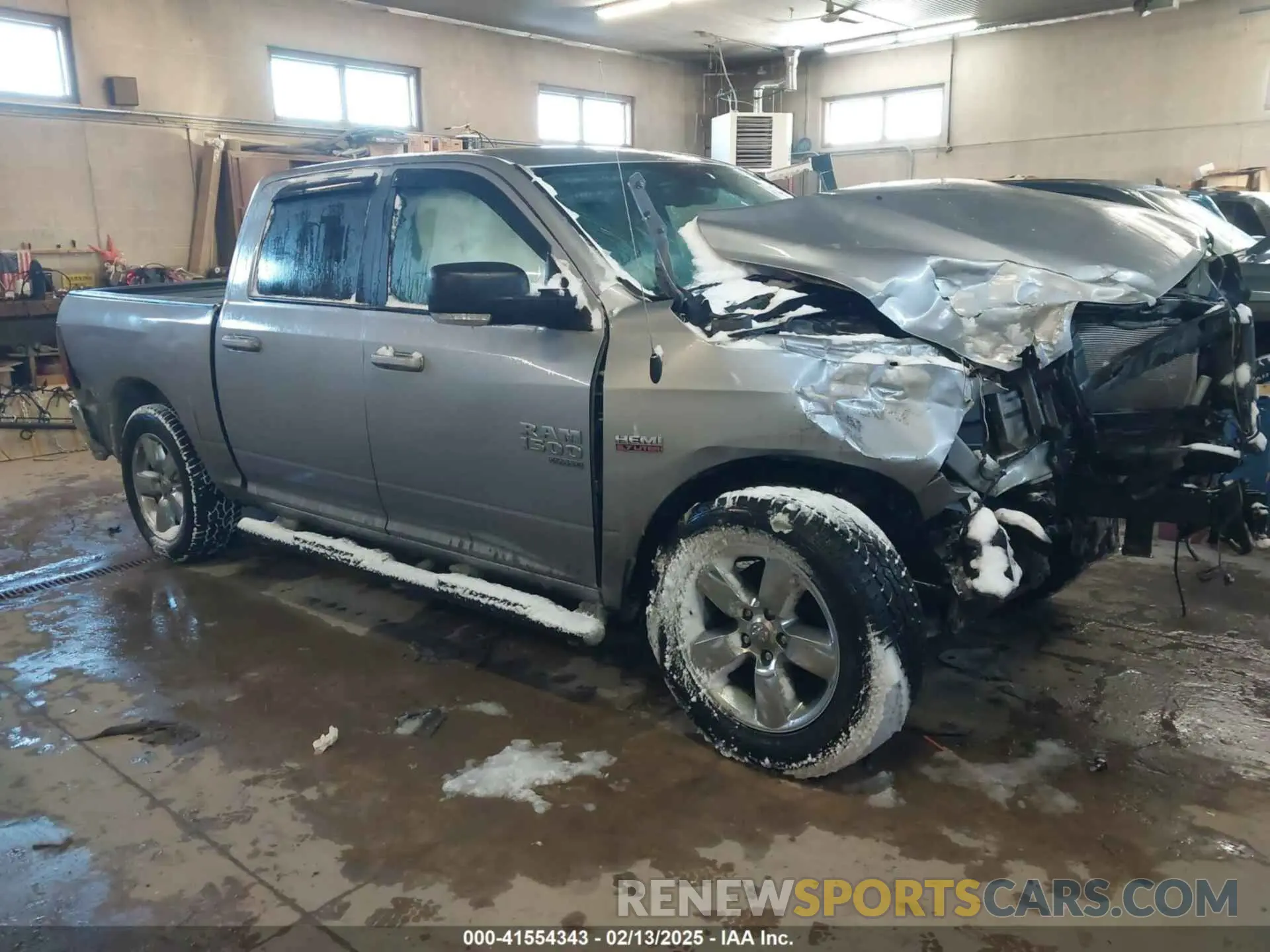 1 Photograph of a damaged car 1C6RR7LT6KS638926 RAM 1500 CLASSIC 2019