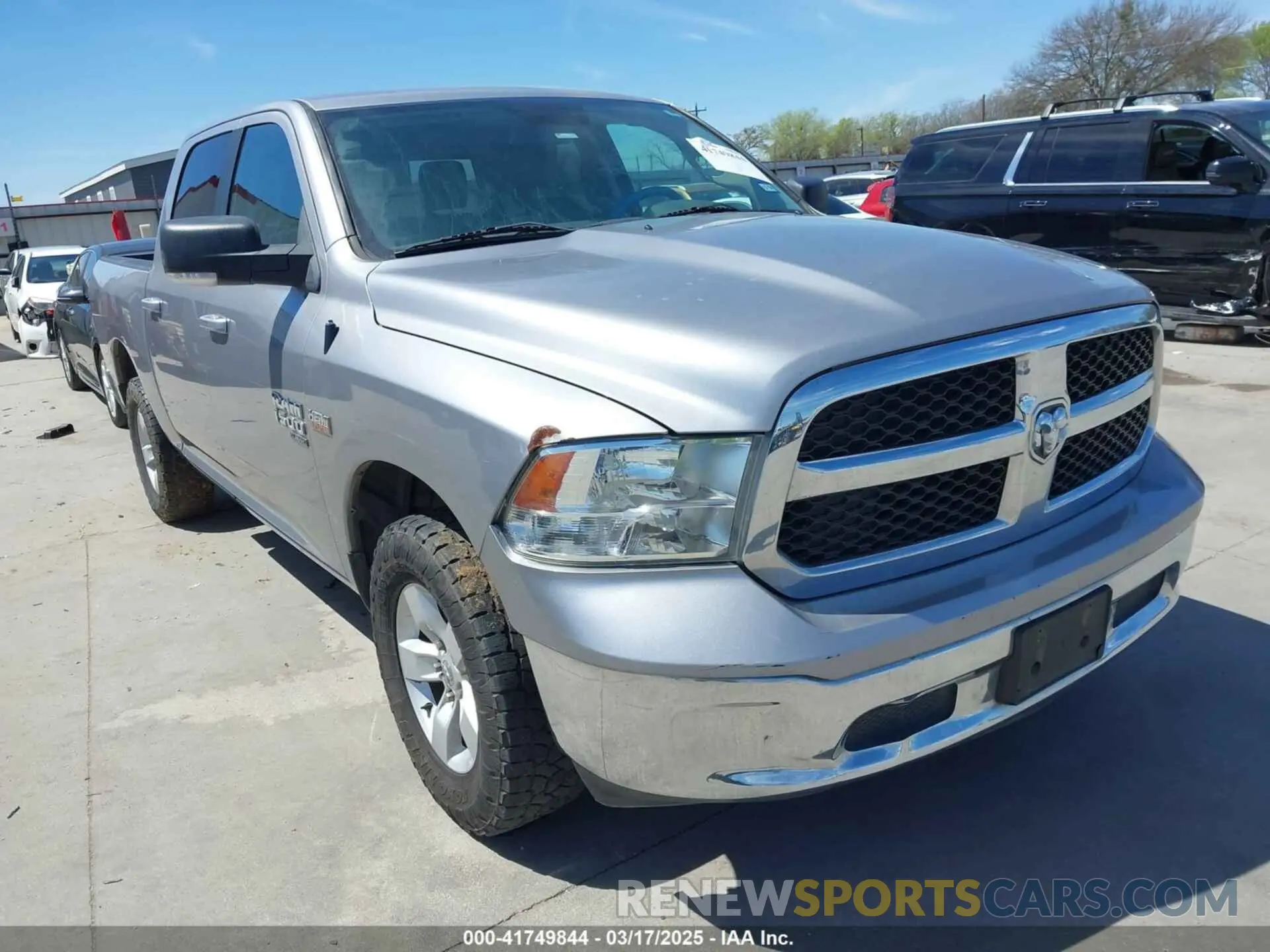 1 Photograph of a damaged car 1C6RR7LT8KS605782 RAM 1500 CLASSIC 2019