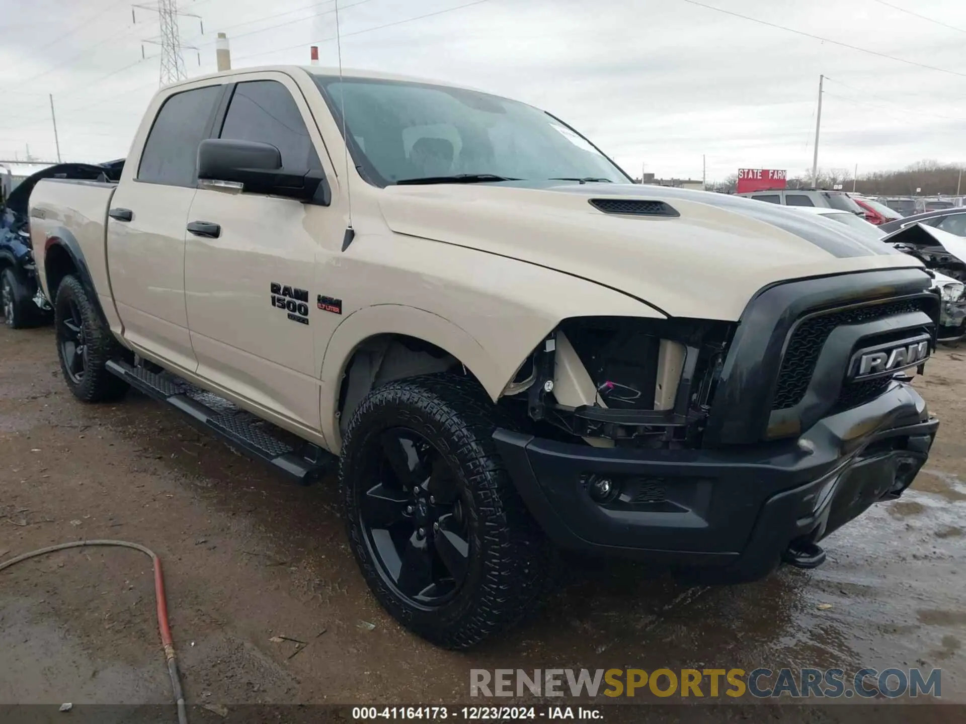 1 Photograph of a damaged car 1C6RR7LT8KS737635 RAM 1500 CLASSIC 2019