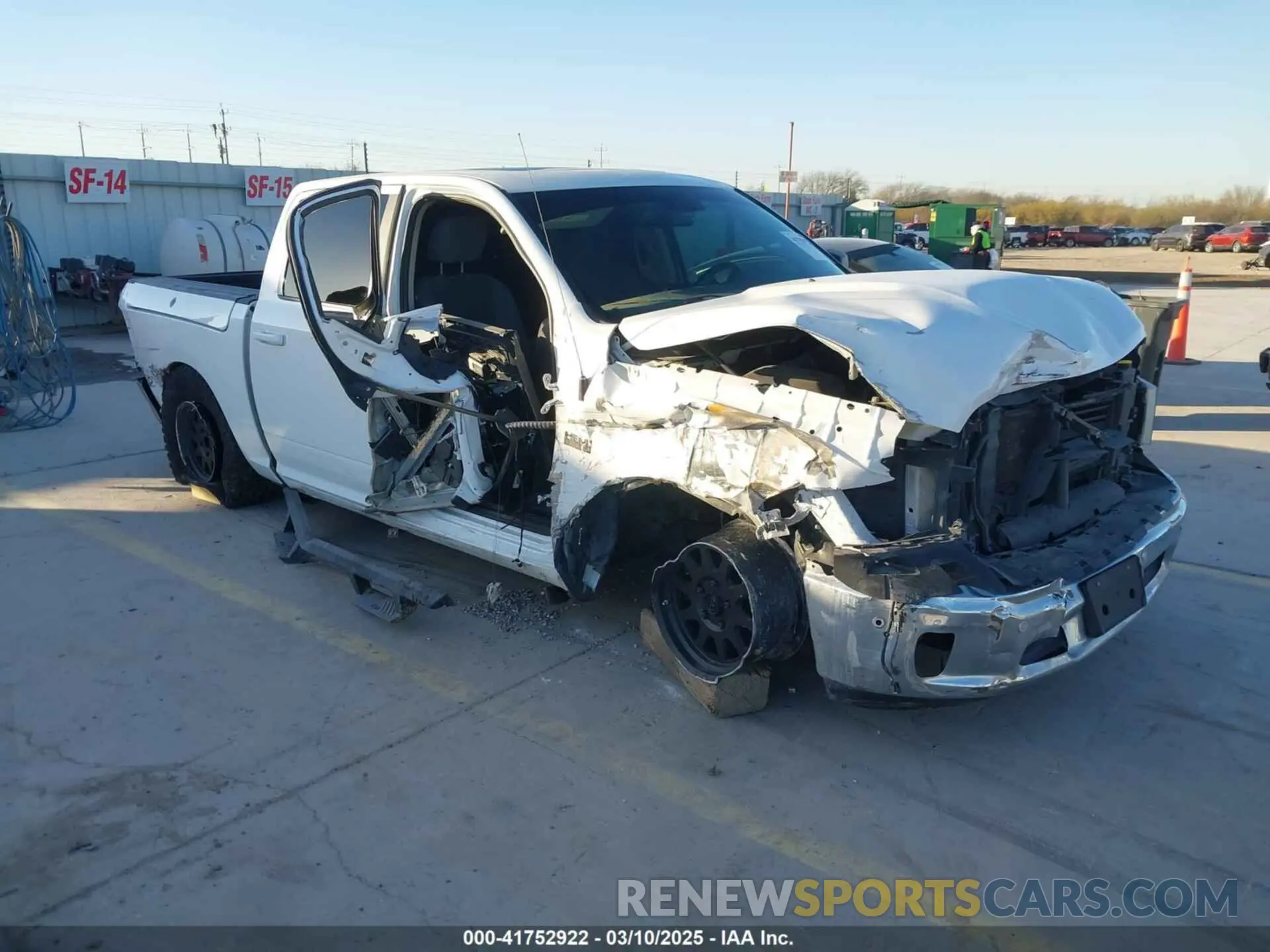 1 Photograph of a damaged car 1C6RR7LT9KS527190 RAM 1500 CLASSIC 2019
