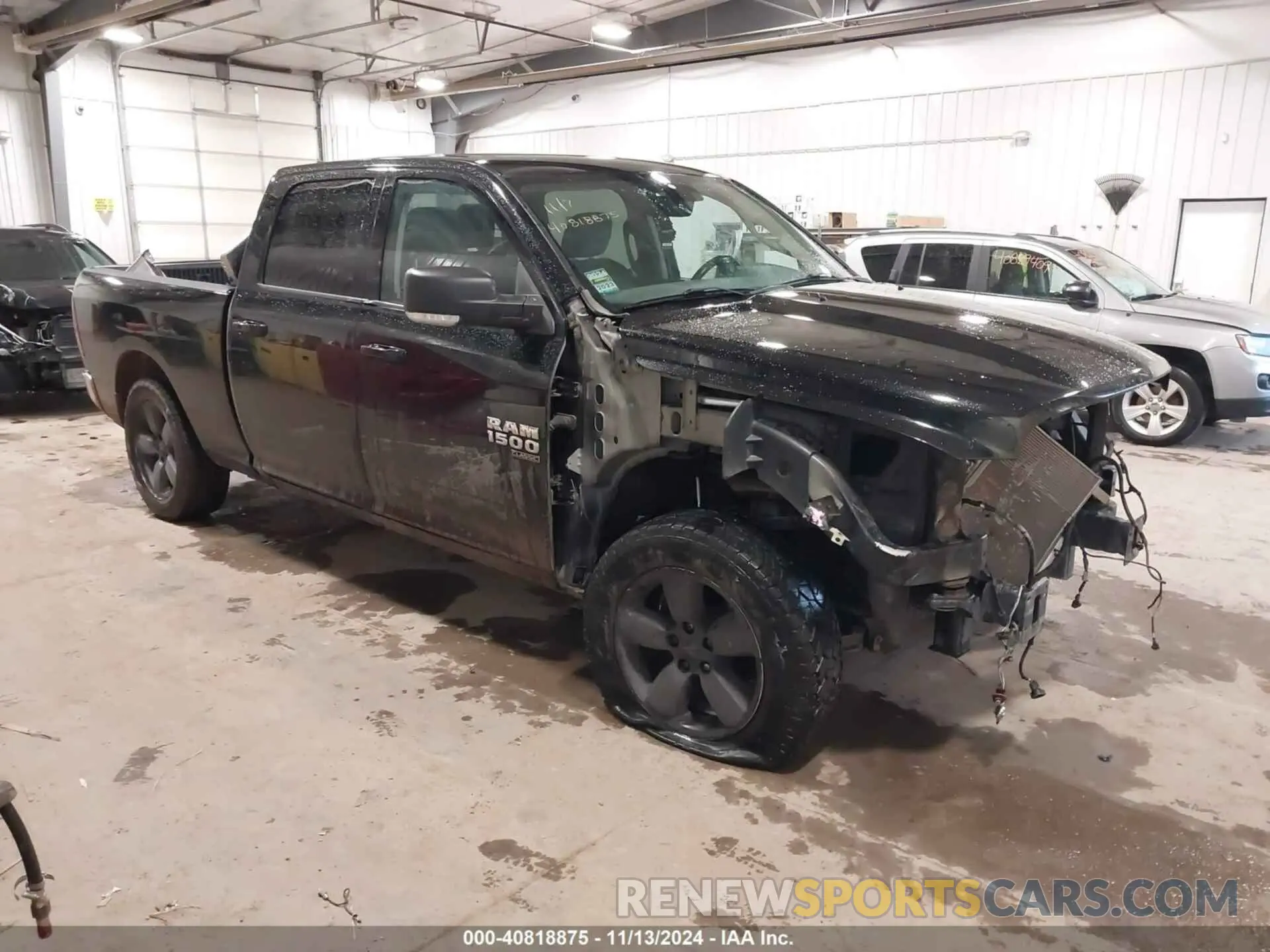 1 Photograph of a damaged car 1C6RR7TT4KS695349 RAM 1500 CLASSIC 2019