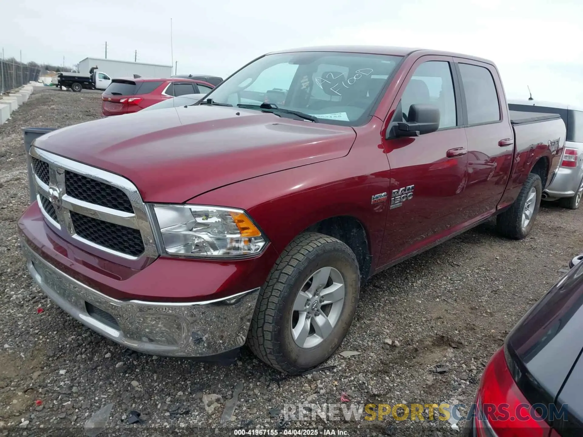2 Photograph of a damaged car 1C6RR7TT5KS510757 RAM 1500 CLASSIC 2019