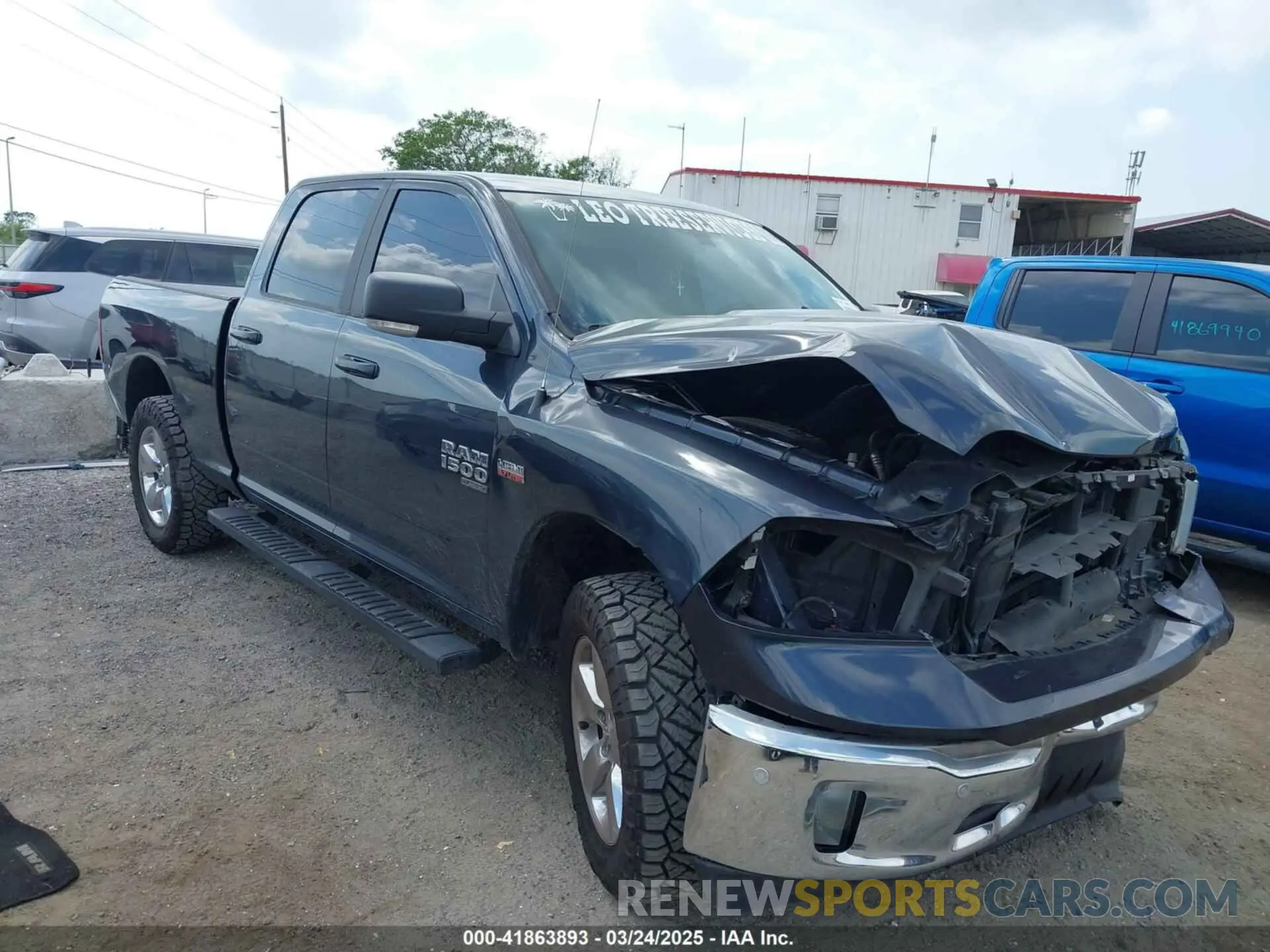 1 Photograph of a damaged car 1C6RR7TT8KS713058 RAM 1500 CLASSIC 2019