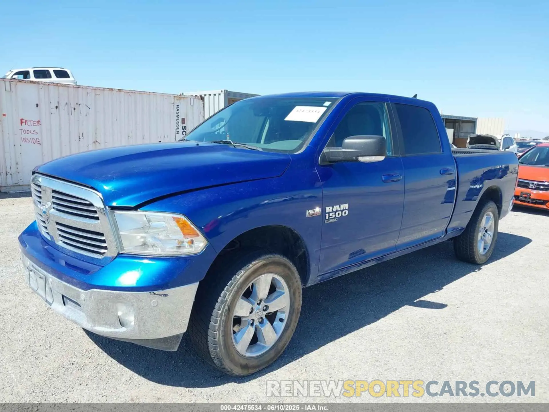 2 Photograph of a damaged car 1C6RR7TTXKS609297 RAM 1500 CLASSIC 2019