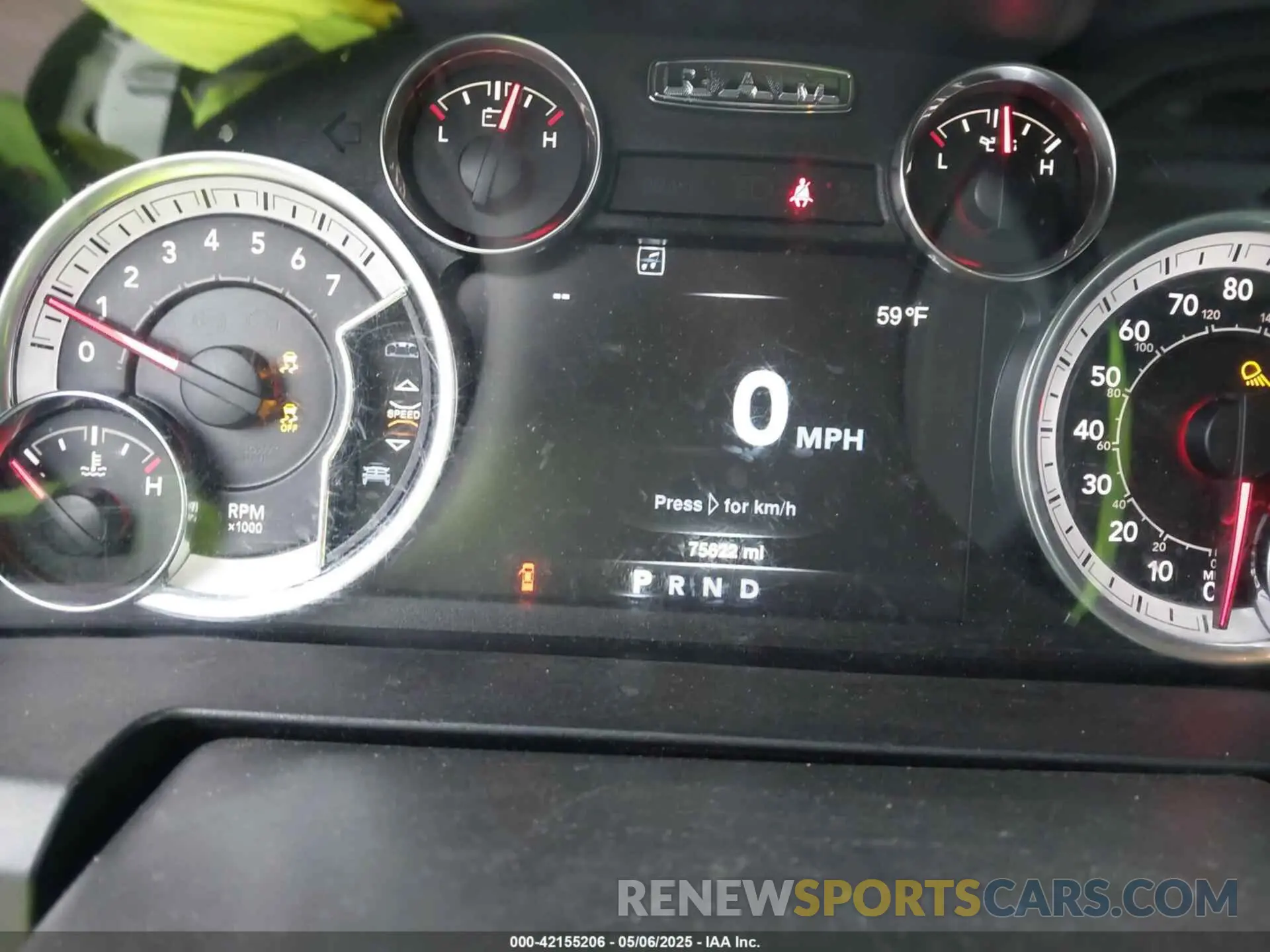 7 Photograph of a damaged car 1C6RR7TTXKS651758 RAM 1500 CLASSIC 2019