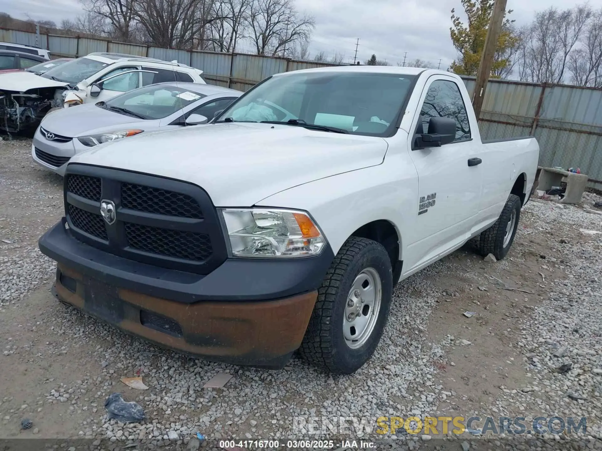 2 Photograph of a damaged car 3C6JR6DG2KG705859 RAM 1500 CLASSIC 2019