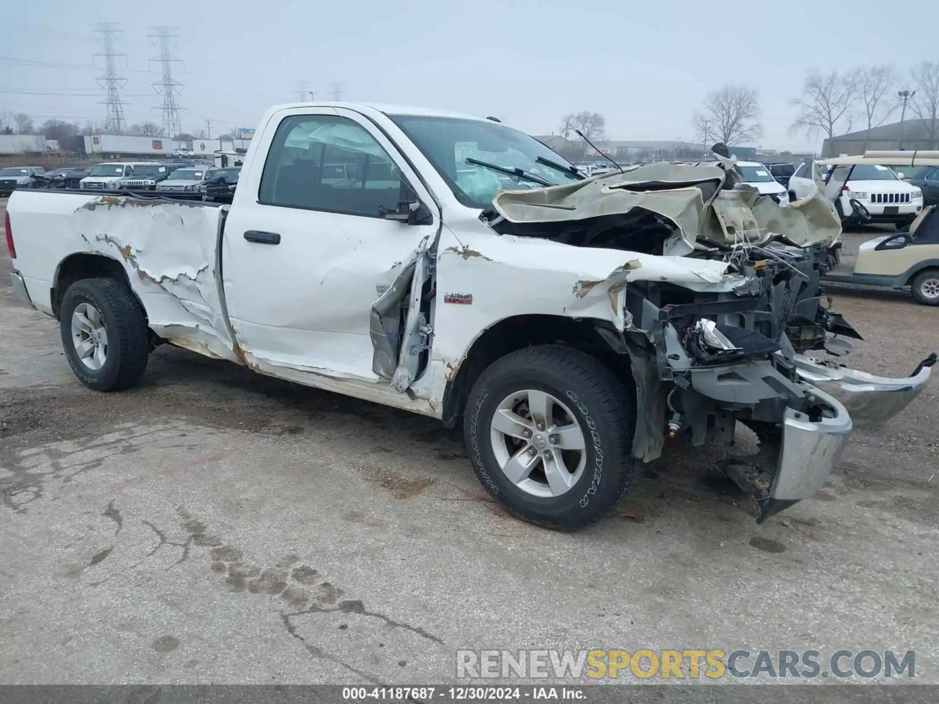 1 Photograph of a damaged car 3C6JR6DT9KG541068 RAM 1500 CLASSIC 2019