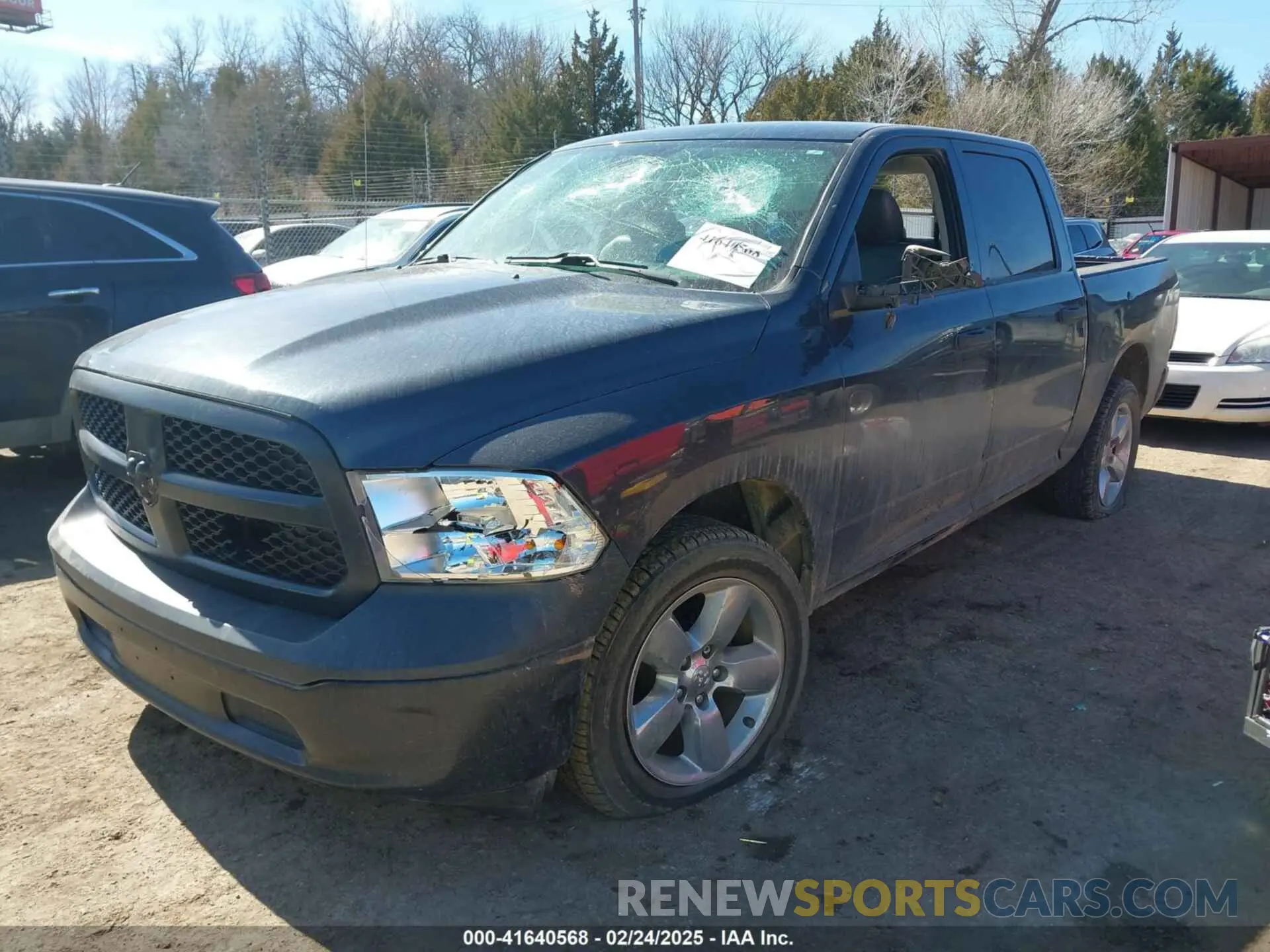 2 Photograph of a damaged car 3C6RR6KG3KG731554 RAM 1500 CLASSIC 2019