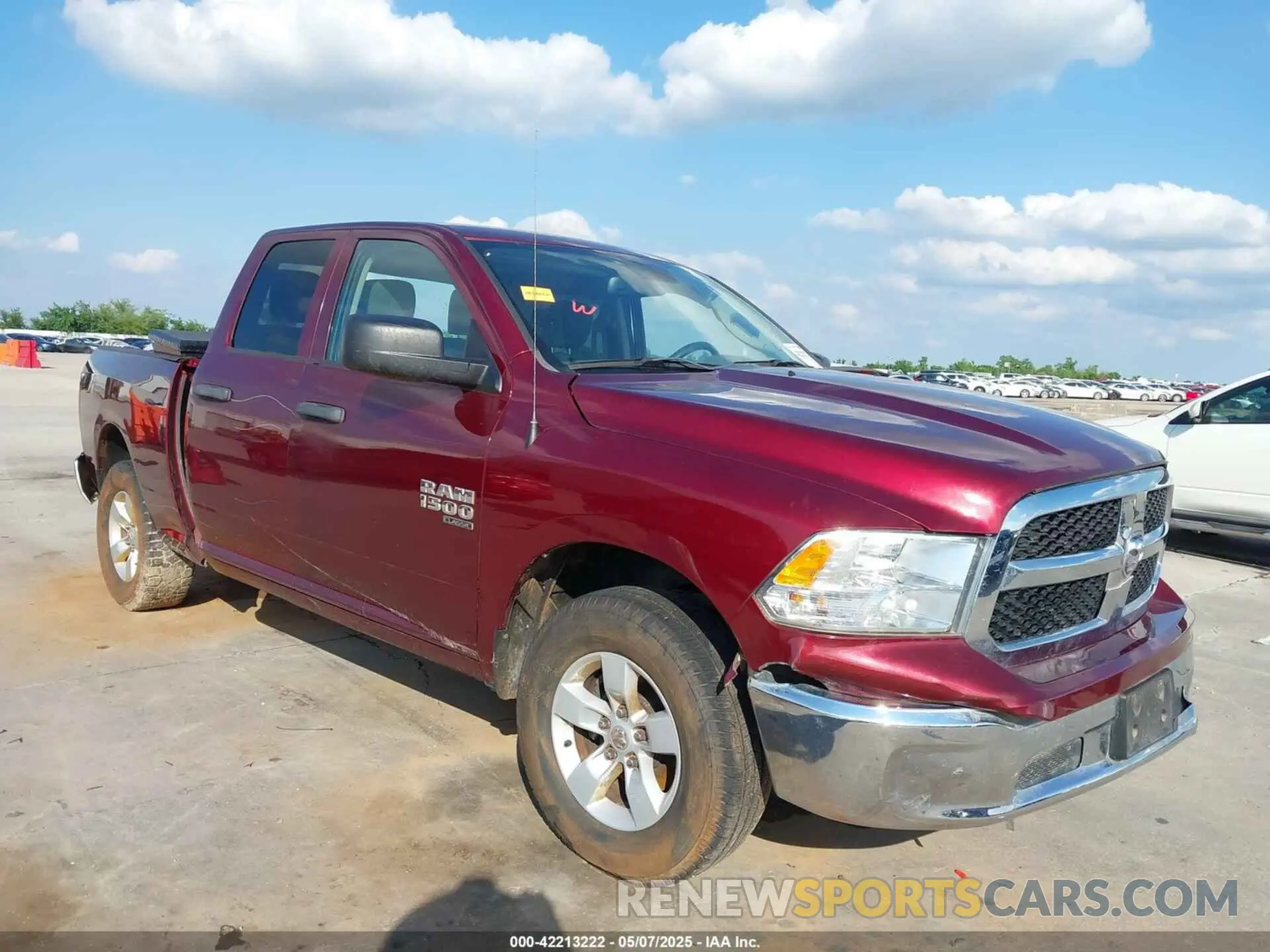1 Photograph of a damaged car 1C6RR7FG1LS154338 RAM 1500 CLASSIC 2020