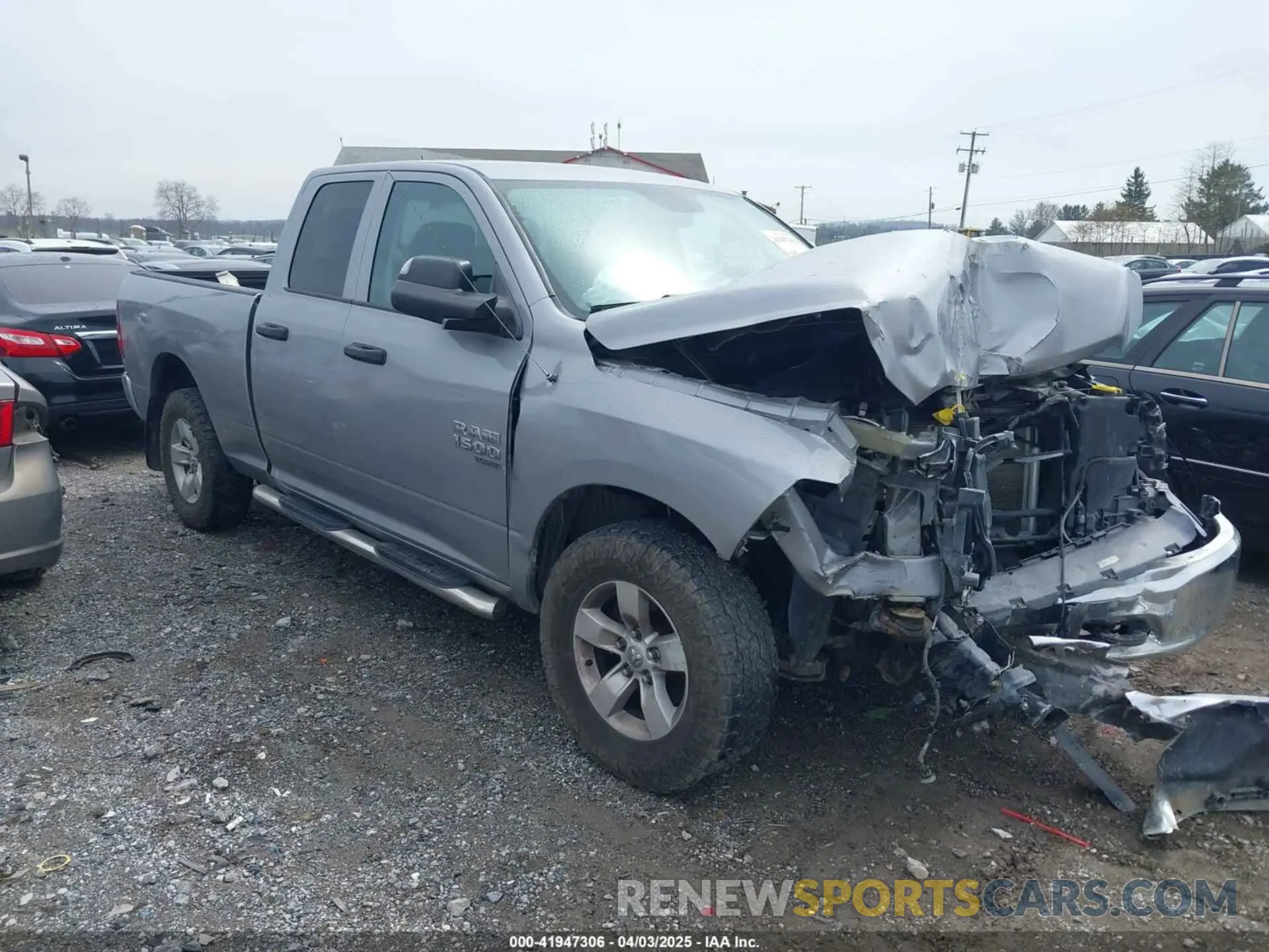 1 Photograph of a damaged car 1C6RR7FG2LS145163 RAM 1500 CLASSIC 2020
