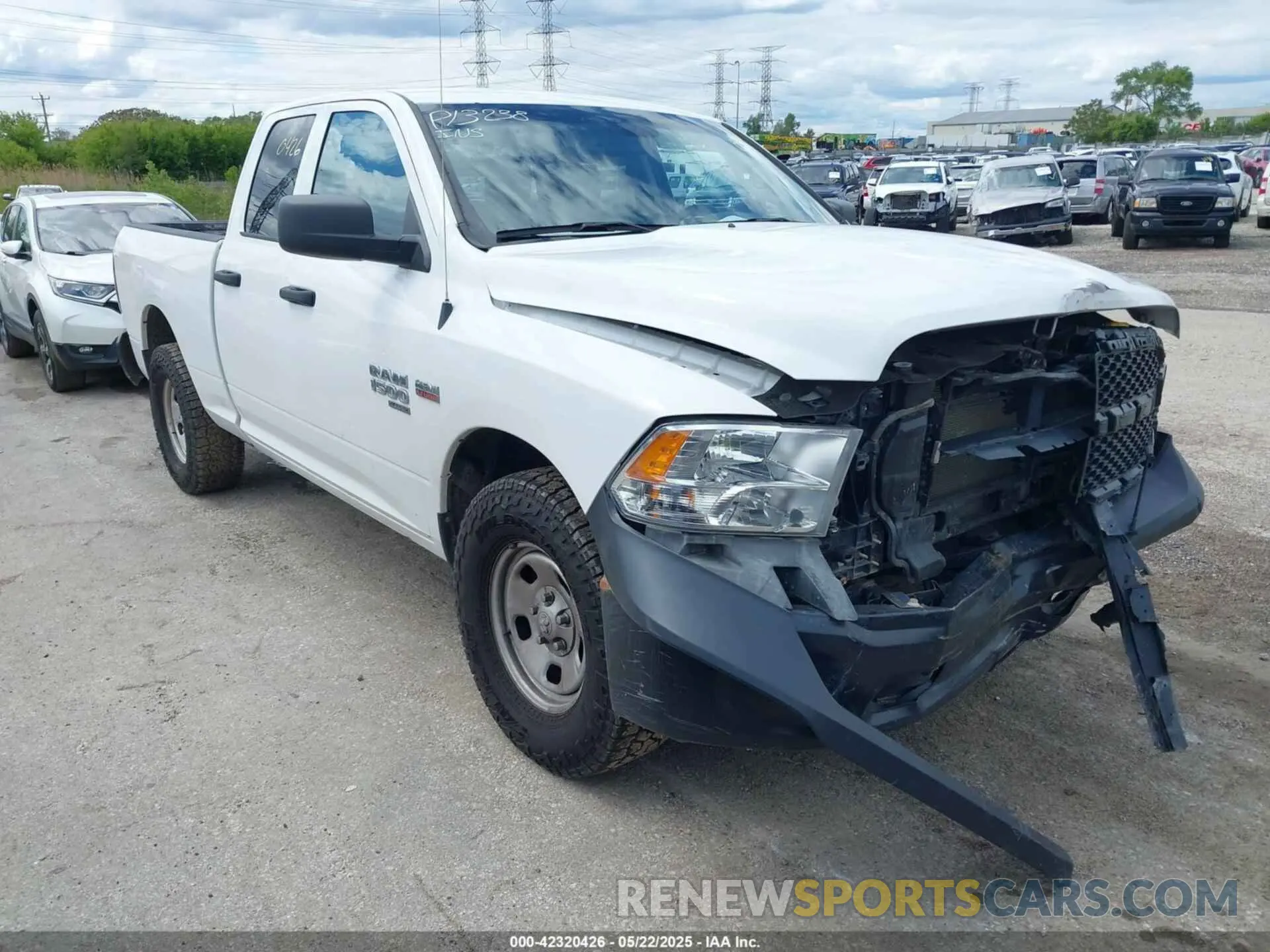 1 Photograph of a damaged car 1C6RR7FT3LS131480 RAM 1500 CLASSIC 2020