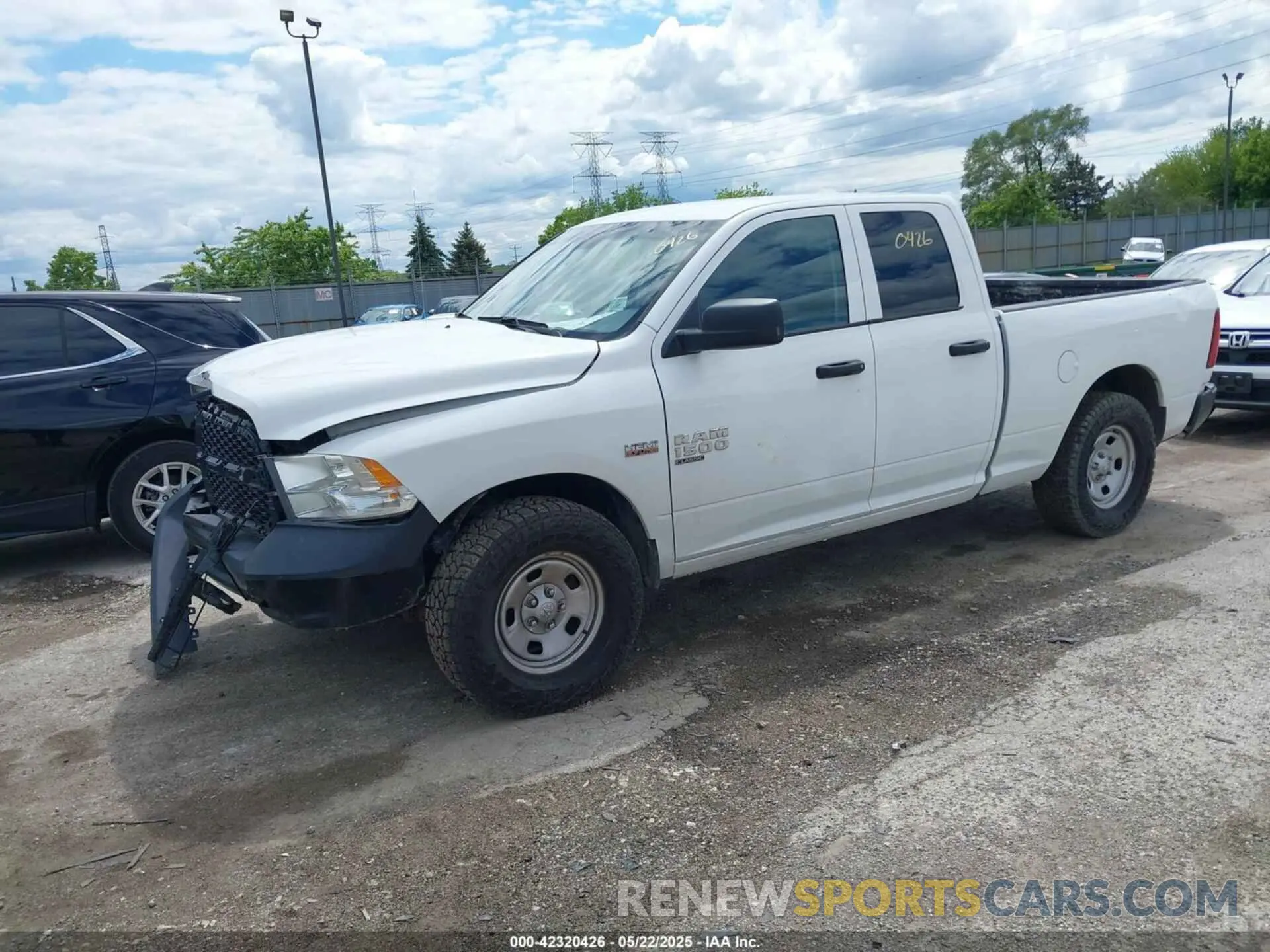 2 Photograph of a damaged car 1C6RR7FT3LS131480 RAM 1500 CLASSIC 2020