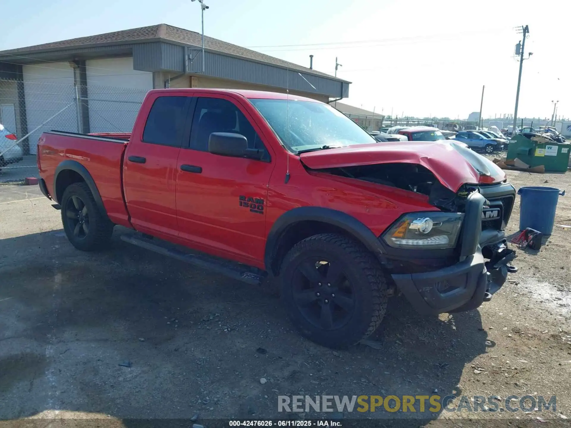 1 Photograph of a damaged car 1C6RR7GG1LS126795 RAM 1500 CLASSIC 2020