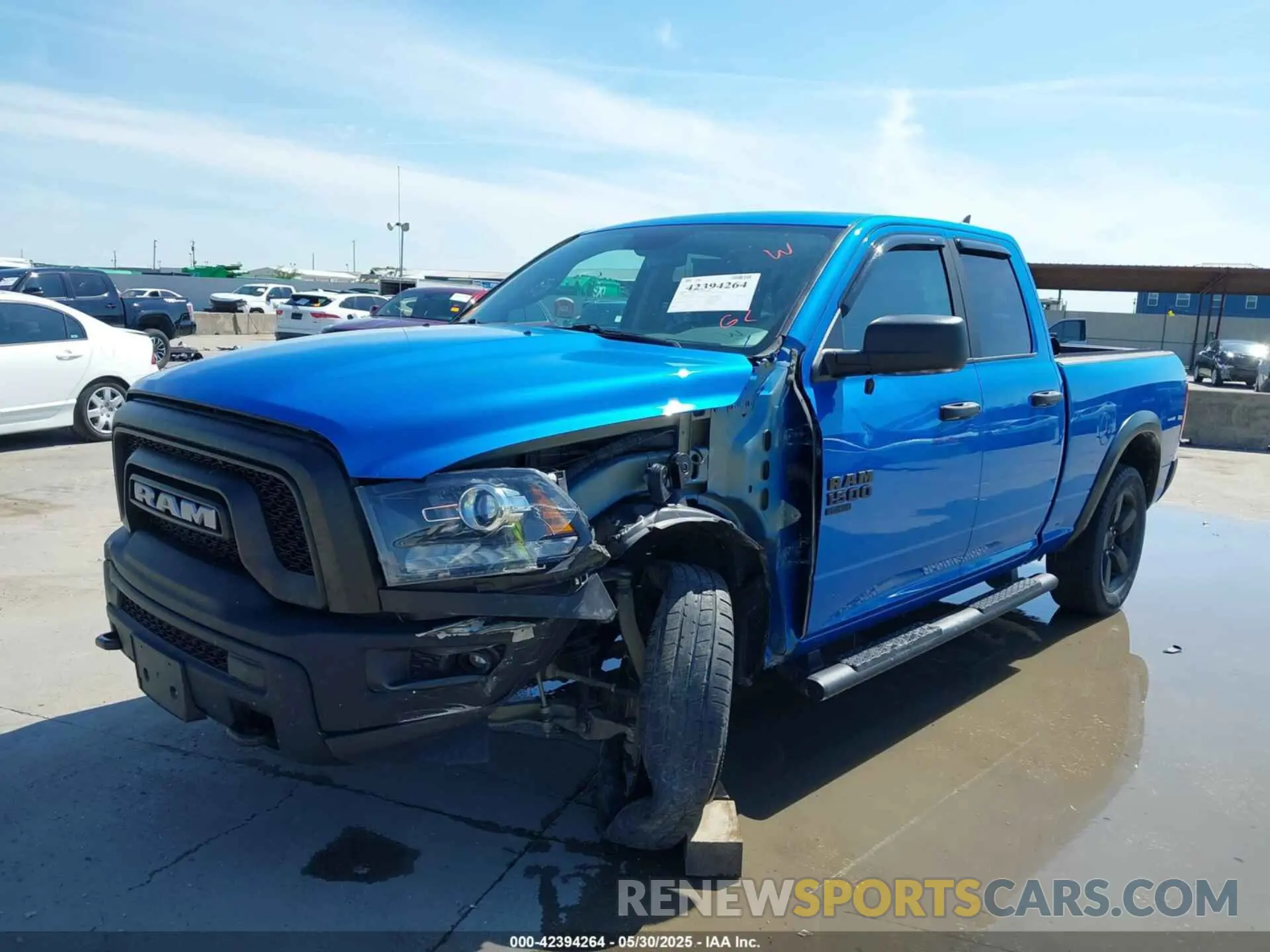 2 Photograph of a damaged car 1C6RR7GG1LS160428 RAM 1500 CLASSIC 2020