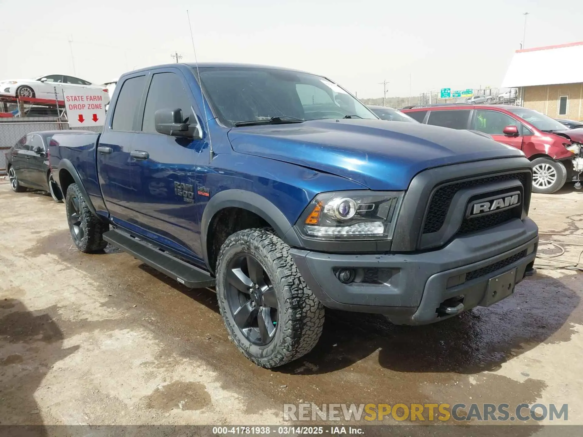 1 Photograph of a damaged car 1C6RR7GT0LS142757 RAM 1500 CLASSIC 2020