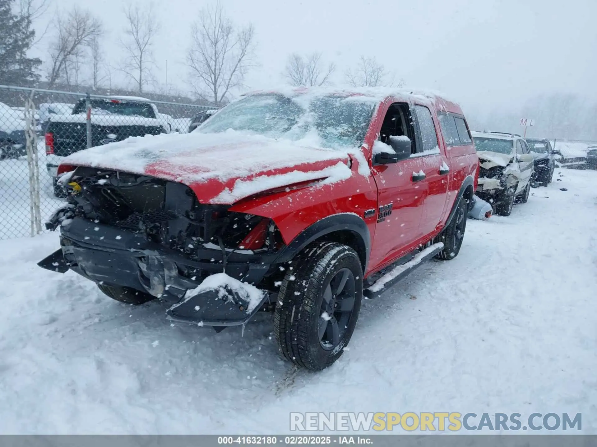 2 Photograph of a damaged car 1C6RR7GT4LS125265 RAM 1500 CLASSIC 2020