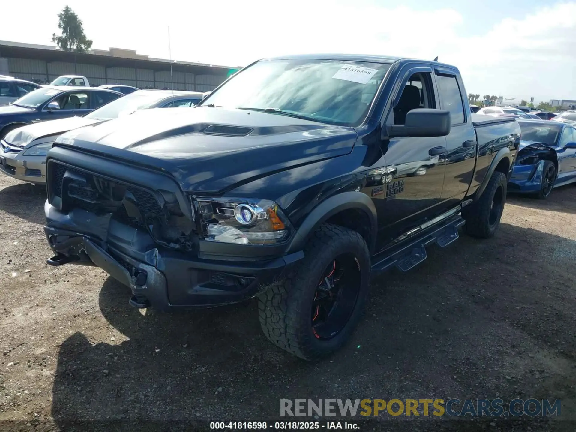 2 Photograph of a damaged car 1C6RR7GT8LS159824 RAM 1500 CLASSIC 2020