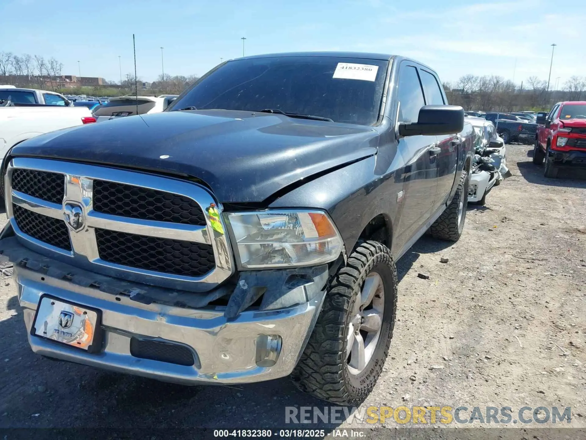 2 Photograph of a damaged car 1C6RR7KT6LS154239 RAM 1500 CLASSIC 2020