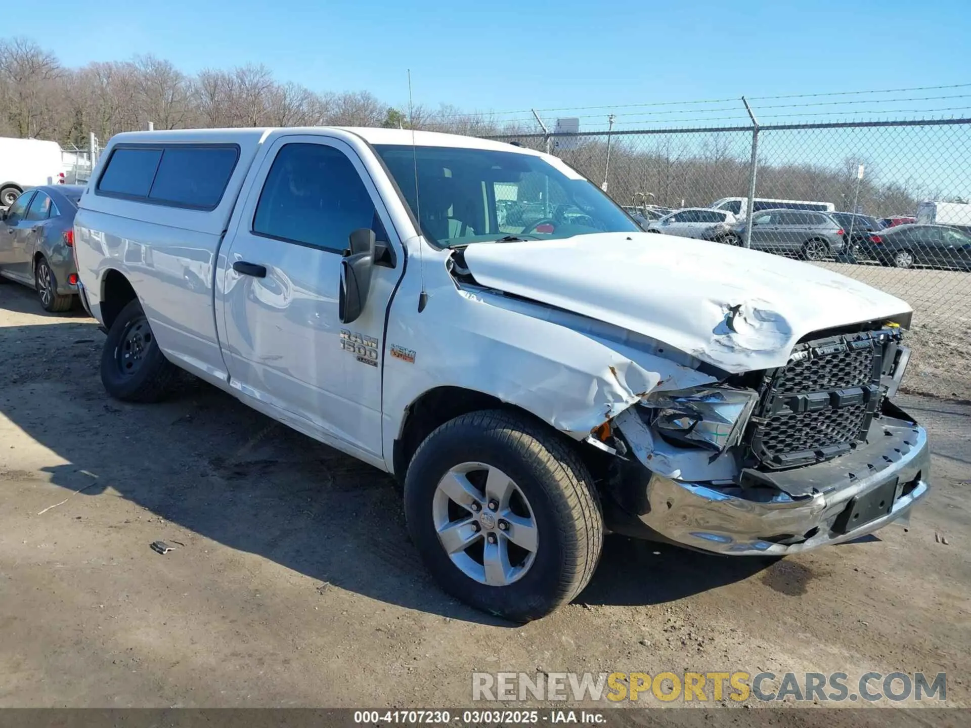 1 Photograph of a damaged car 3C6JR6DT8LG272093 RAM 1500 CLASSIC 2020