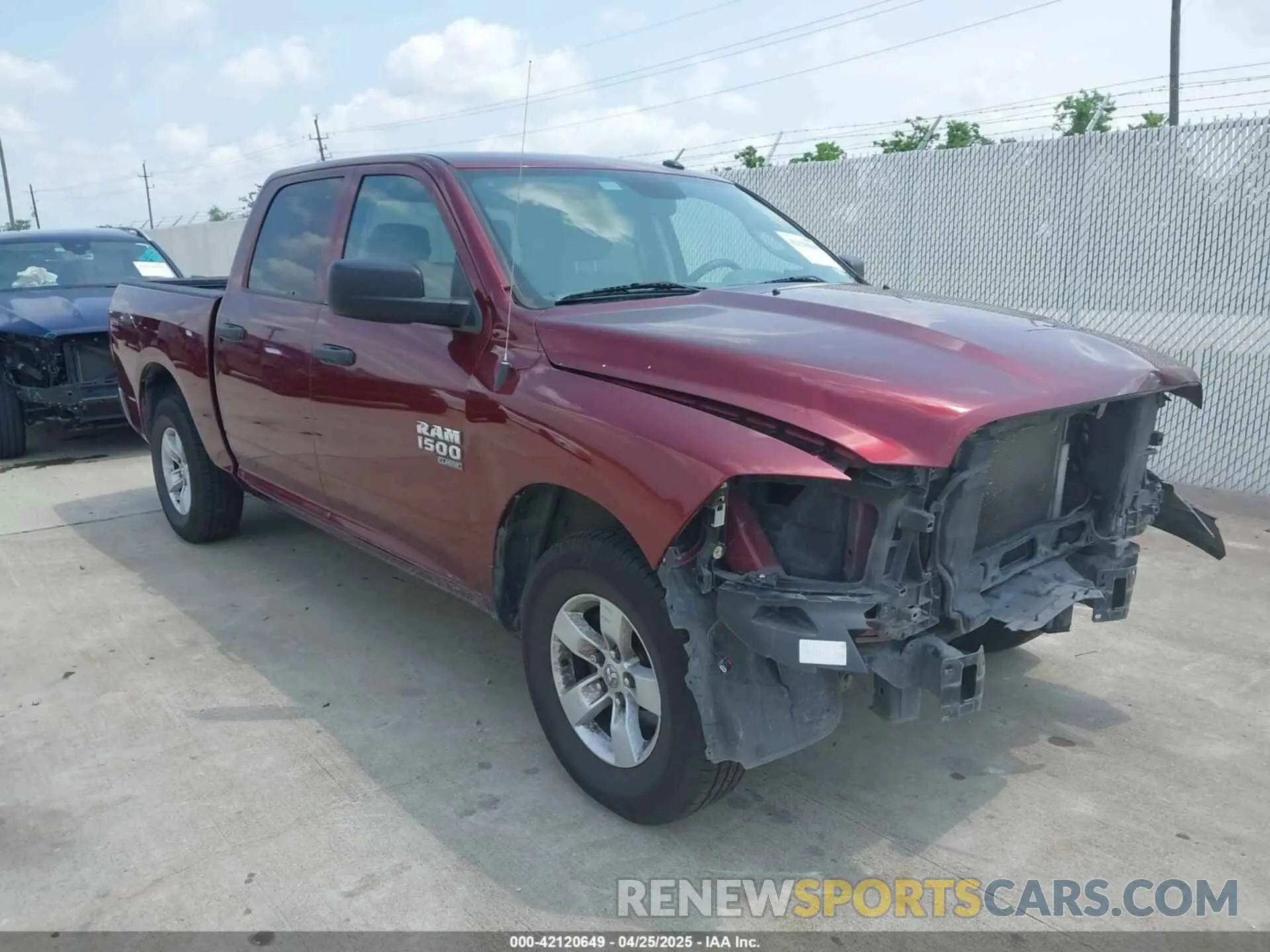 1 Photograph of a damaged car 3C6RR6KG0LG175401 RAM 1500 CLASSIC 2020